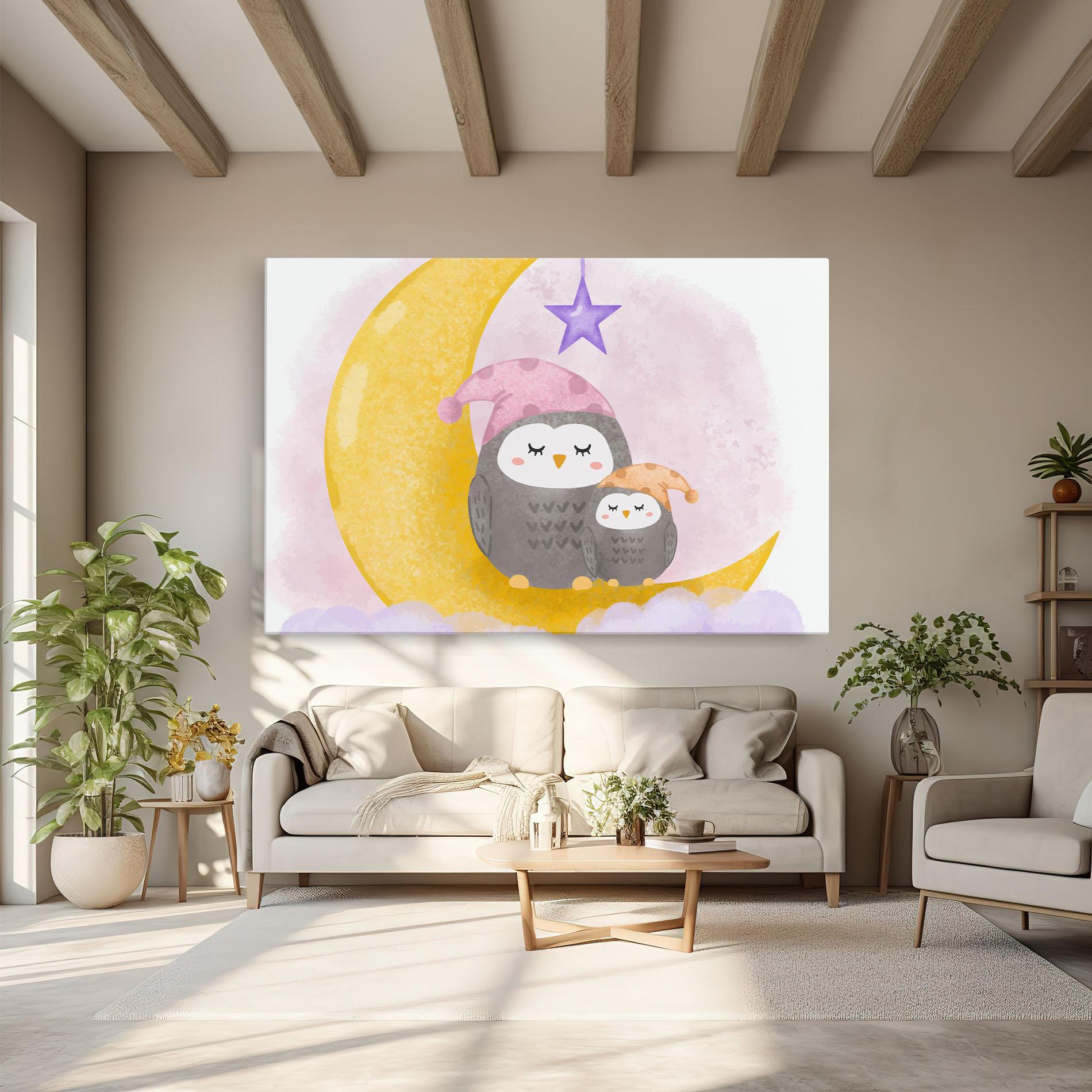 Tablou Canvas Baby Owl mockup 6