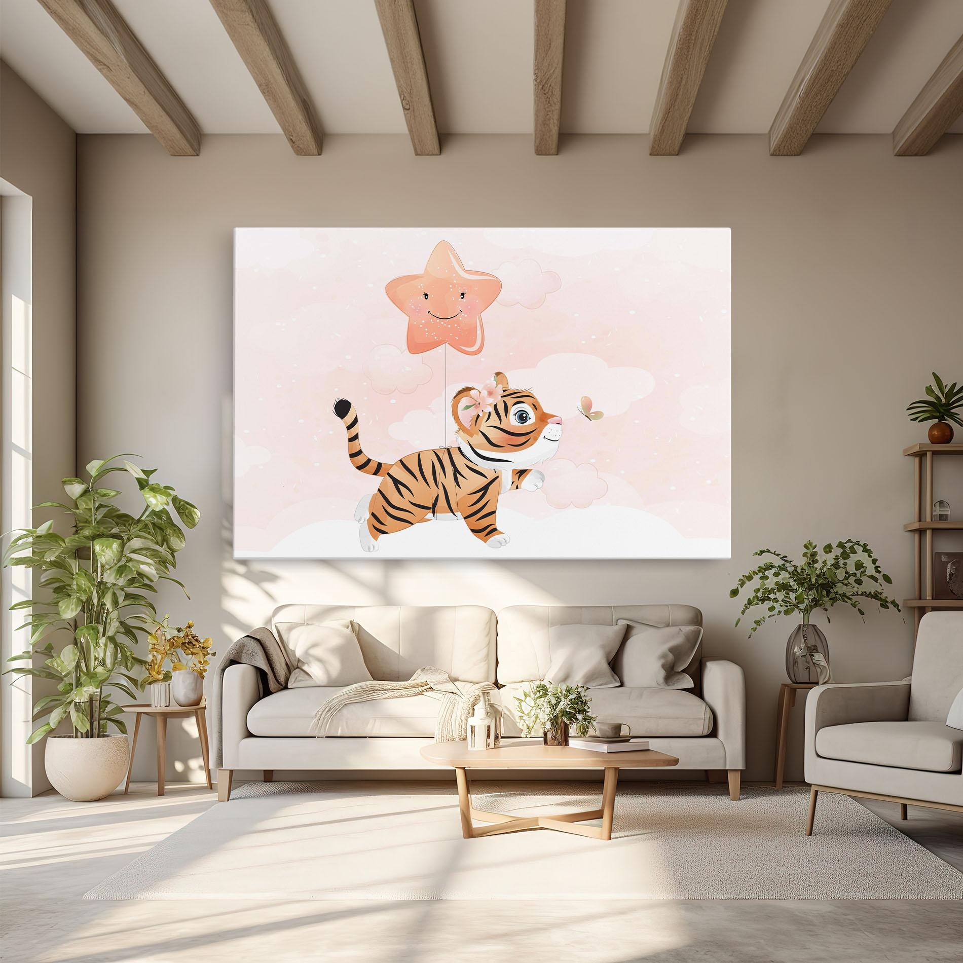 Tablou Canvas Baby Tiger Art mockup 6