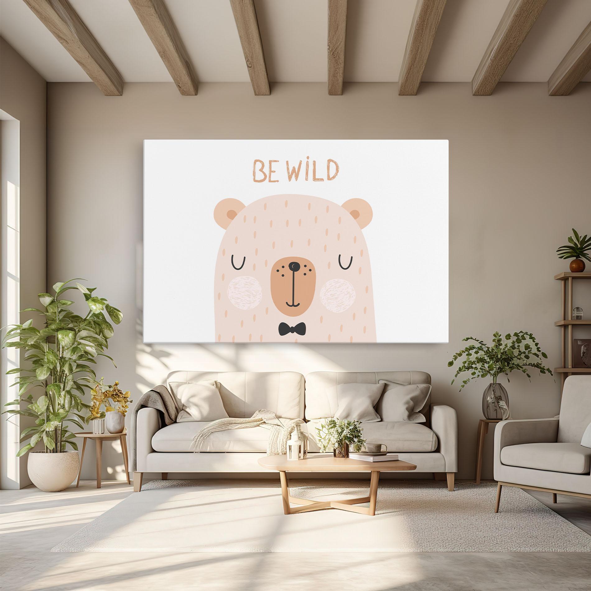 Tablou Canvas Bear Be Wild mockup 6