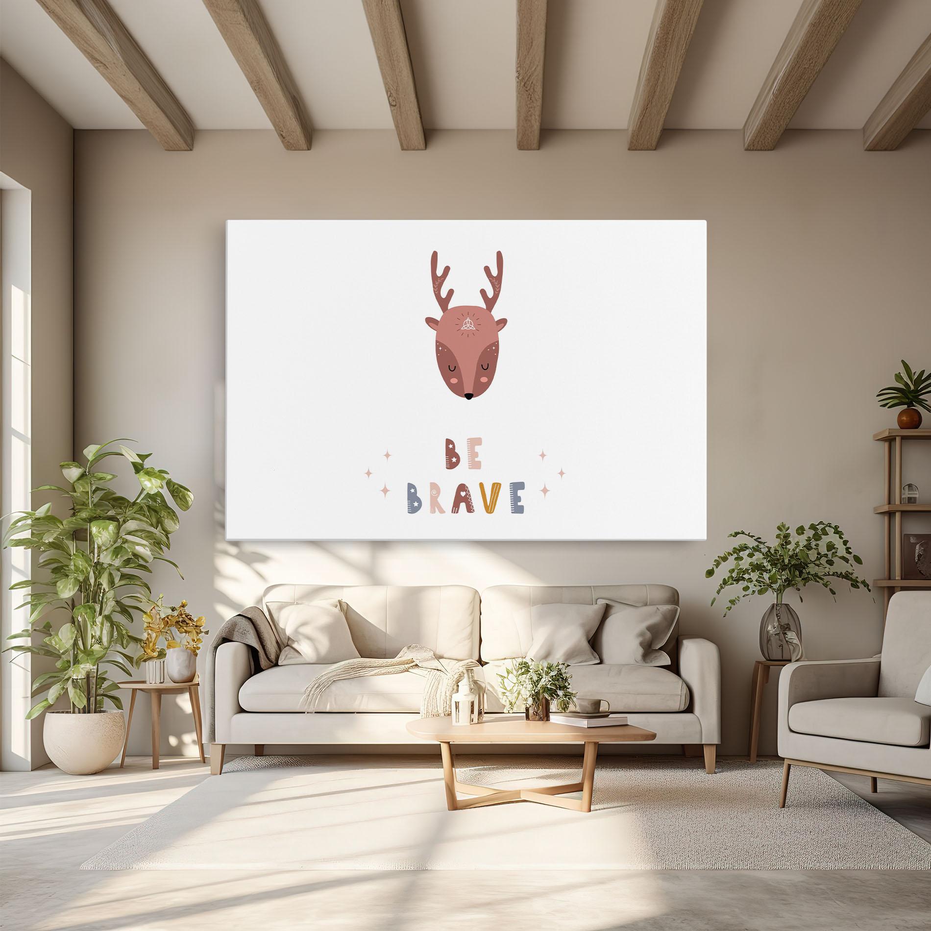 Tablou Canvas Brave Deer mockup 6