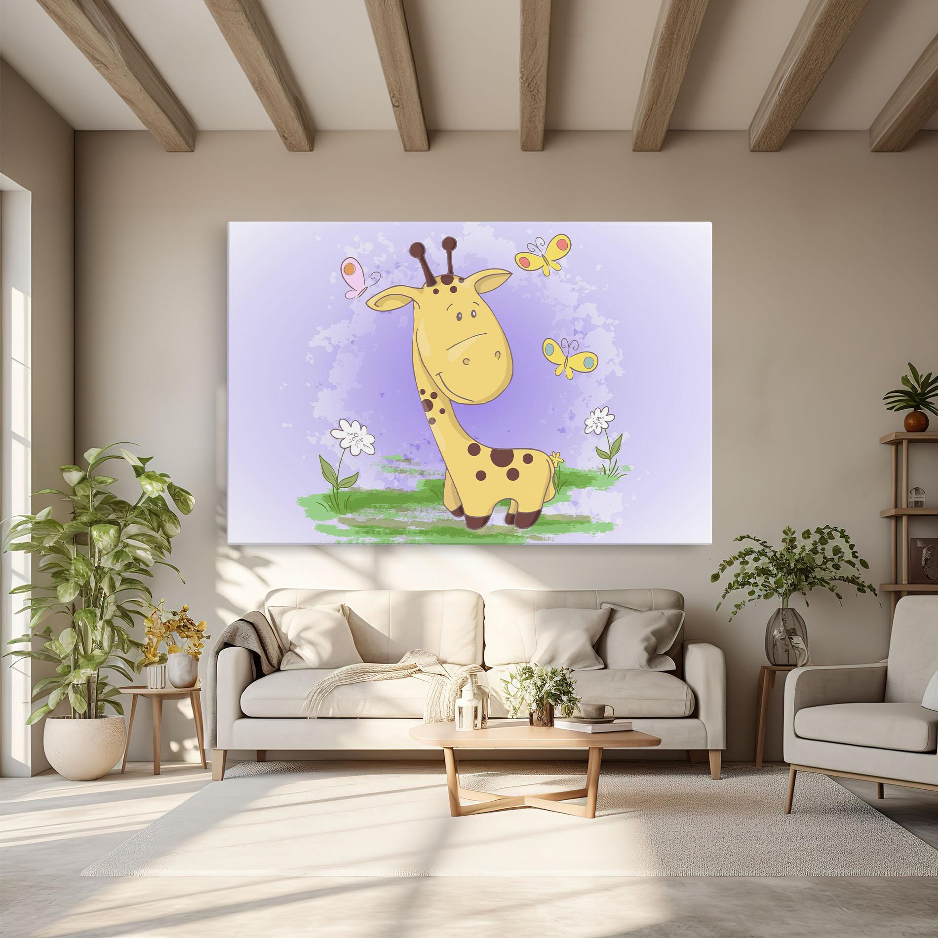 Tablou Canvas Cute Giraffe mockup 6