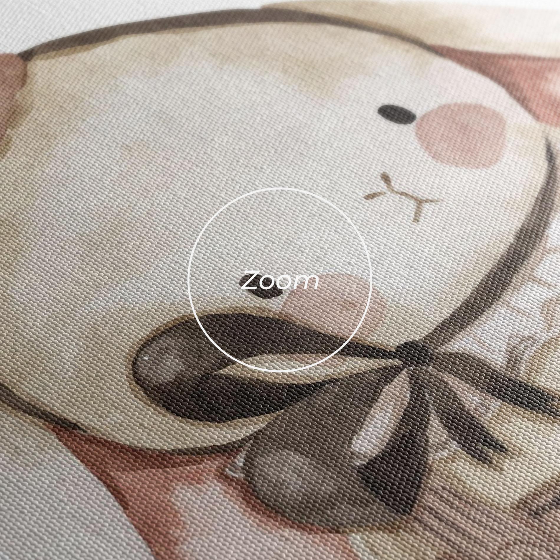 Tablou Canvas Baby Brown Rabbit mockup 3