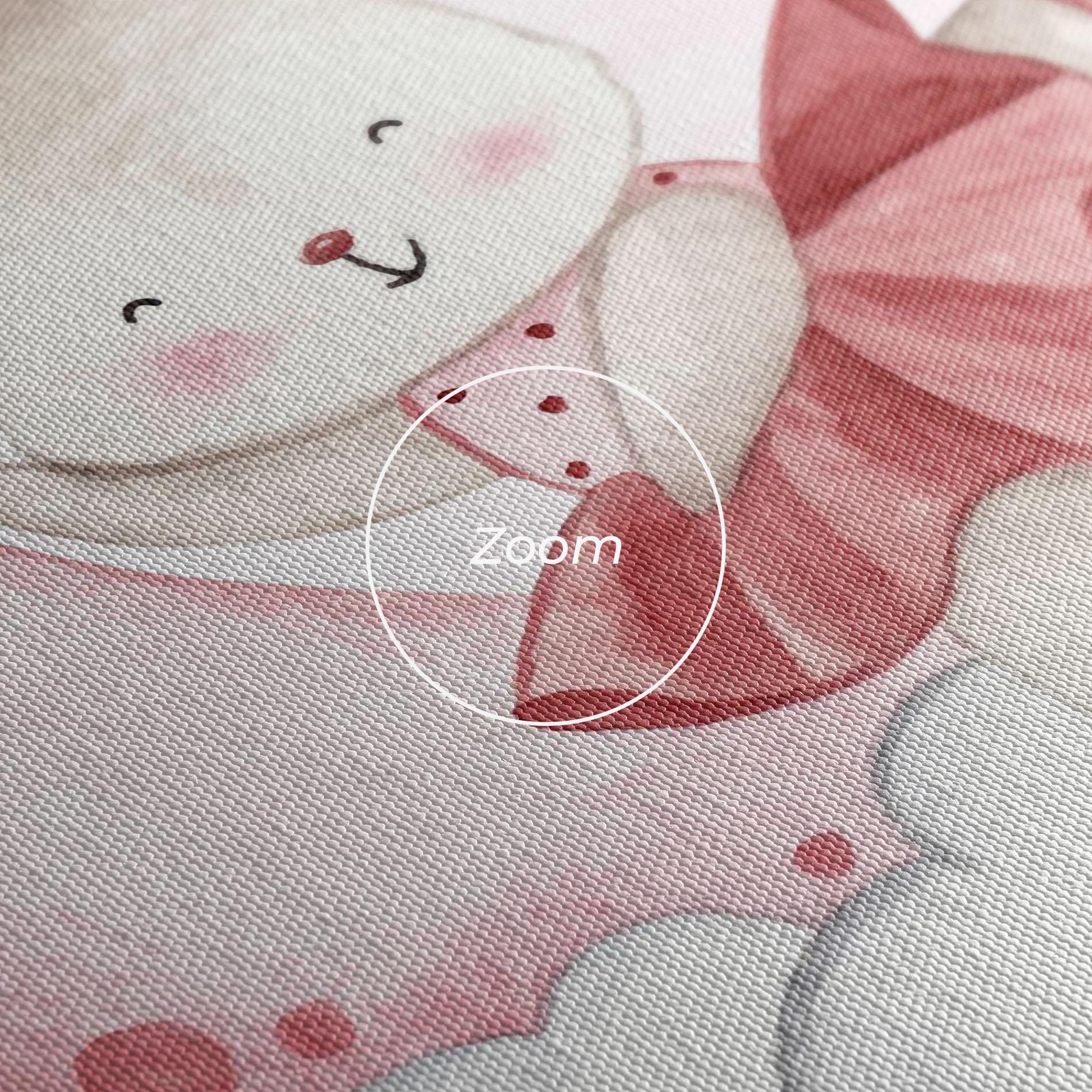 Tablou Canvas Ballerina Rabbit mockup 3