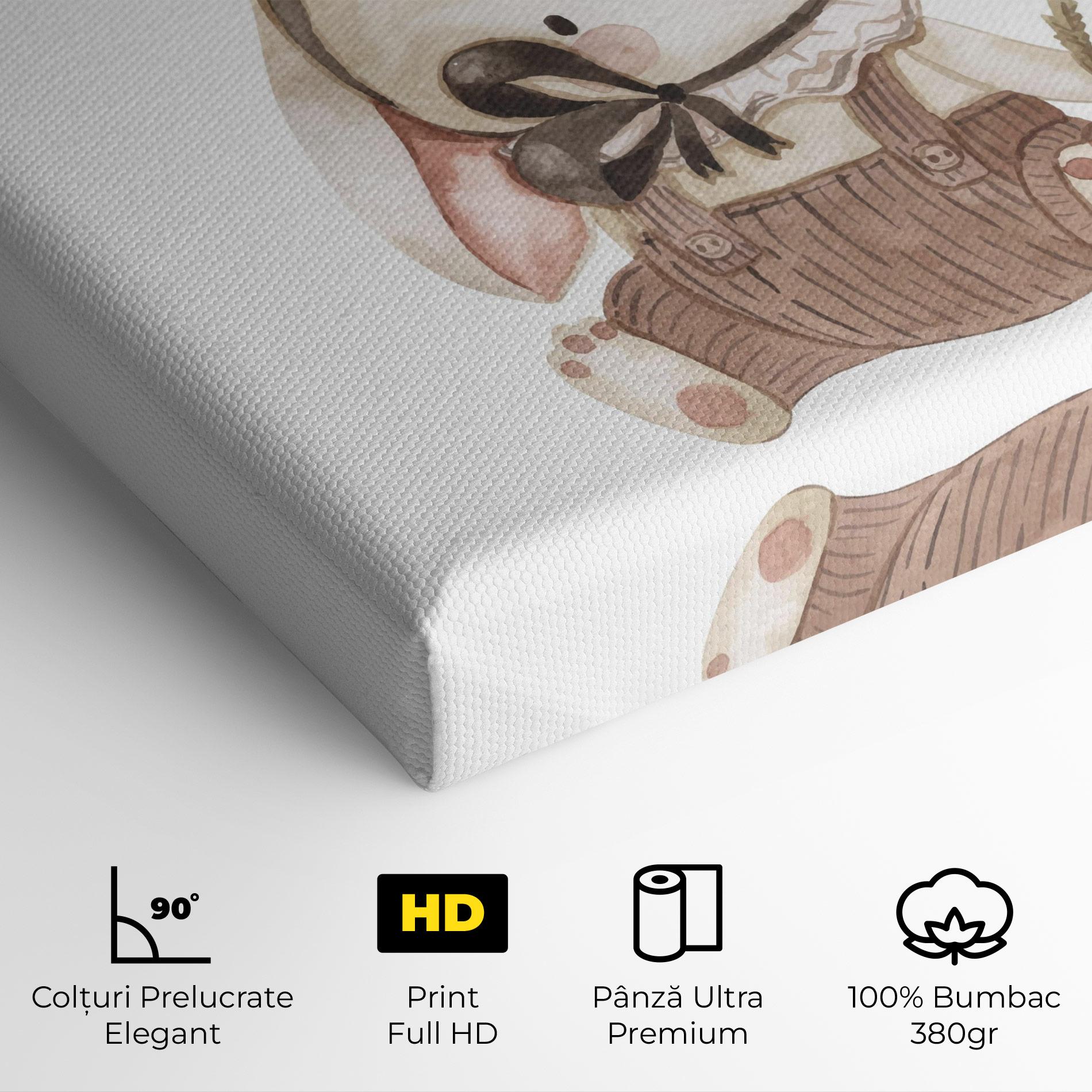 Tablou Canvas Baby Brown Rabbit mockup 4