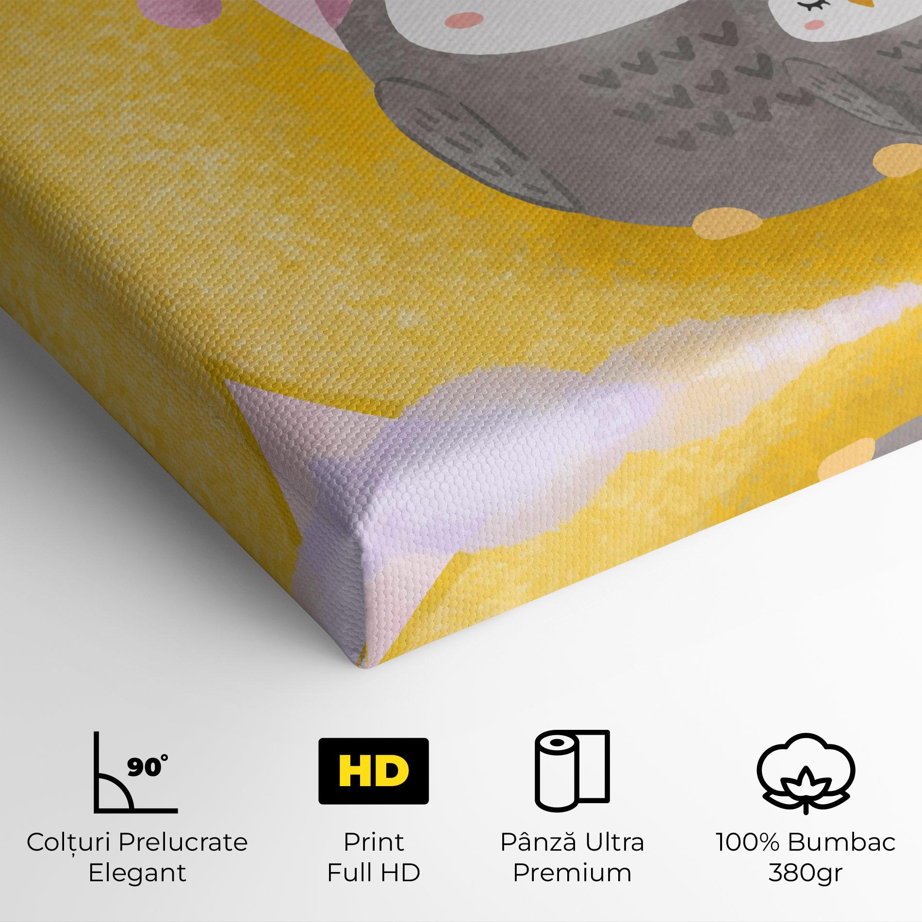 Tablou Canvas Baby Owl mockup 4