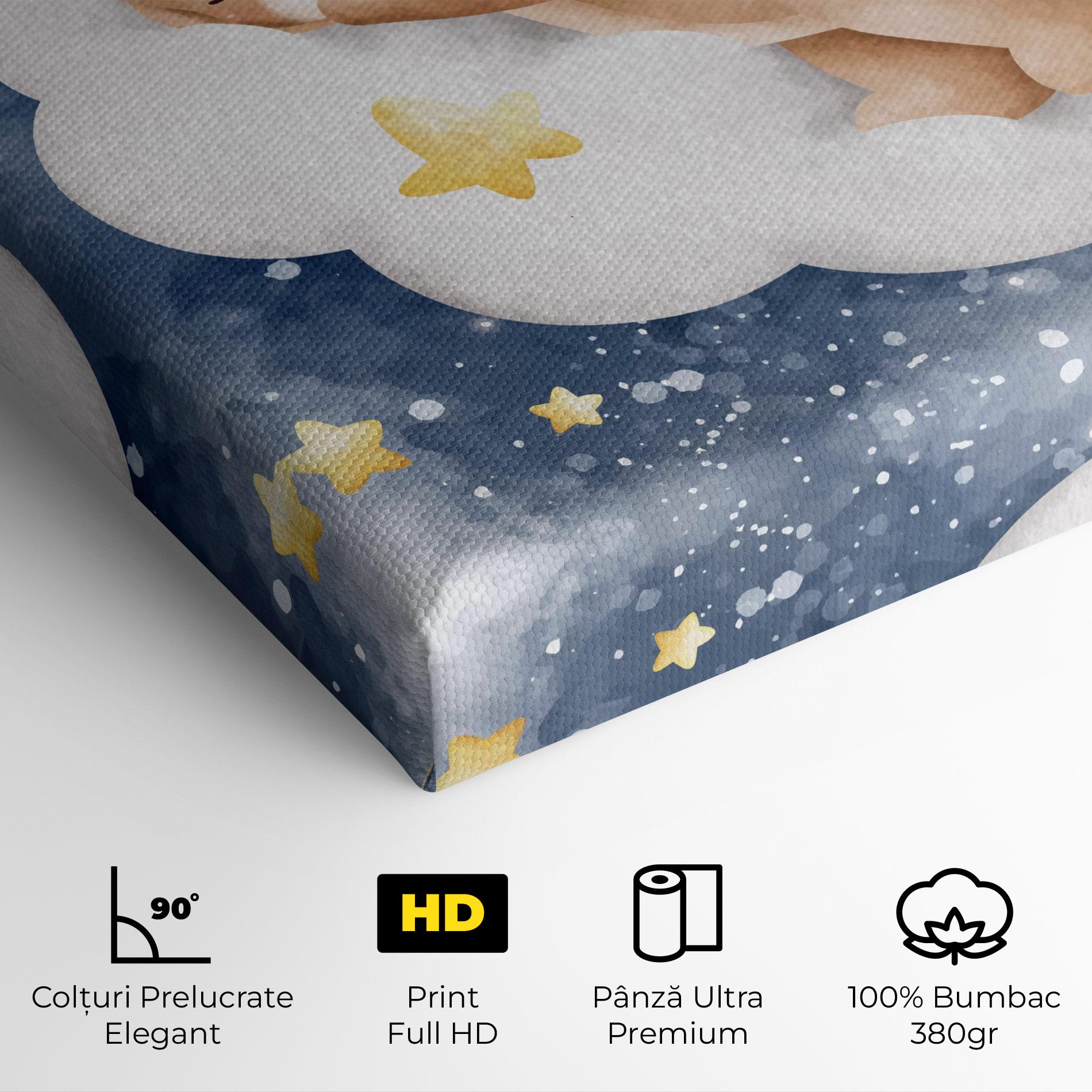 Tablou Canvas Bear Cloud Sleep mockup 4