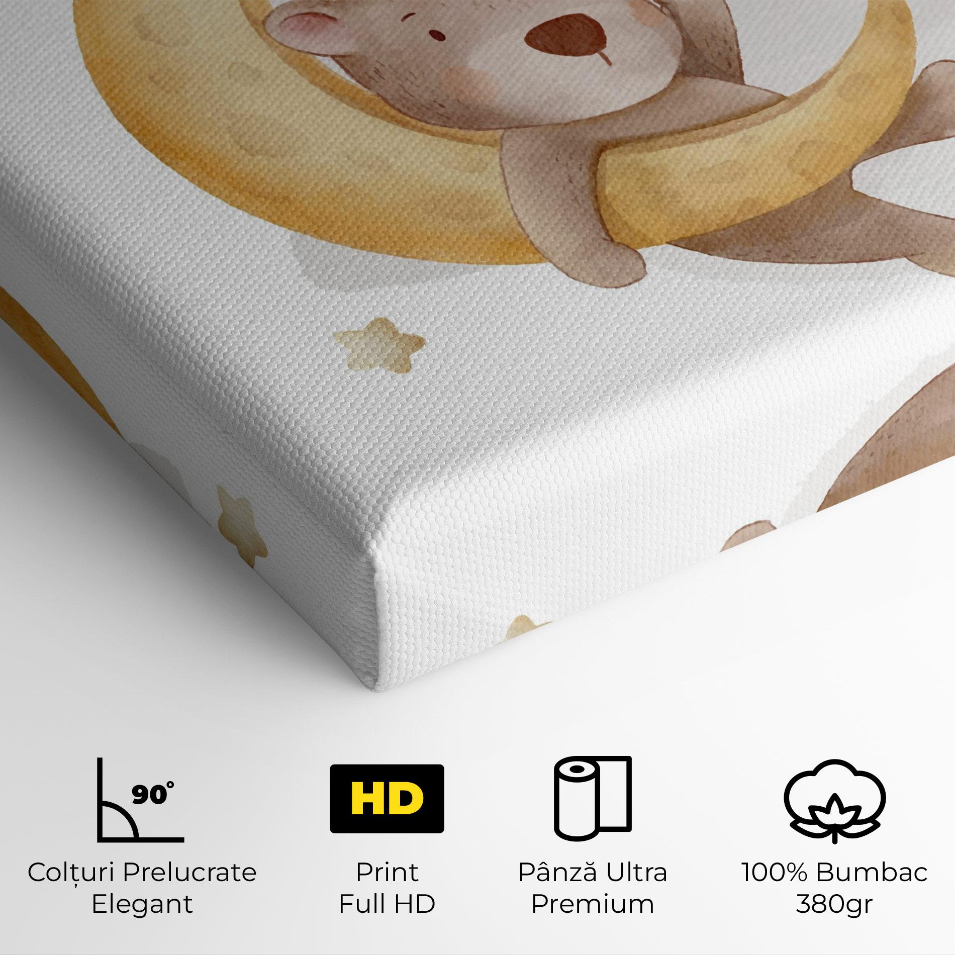 Tablou Canvas Bear Moon mockup 4