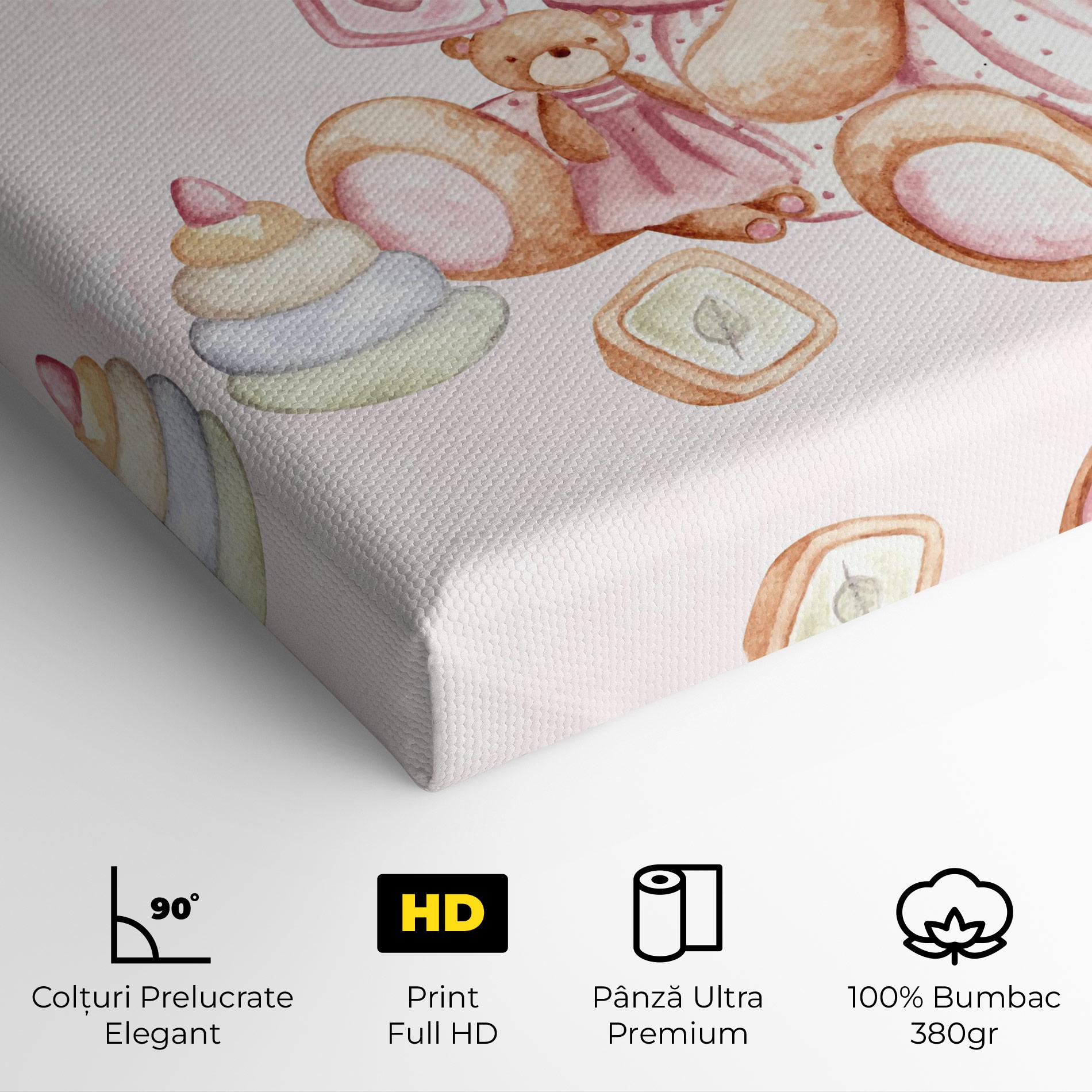 Tablou Canvas Bear With Toys mockup 4