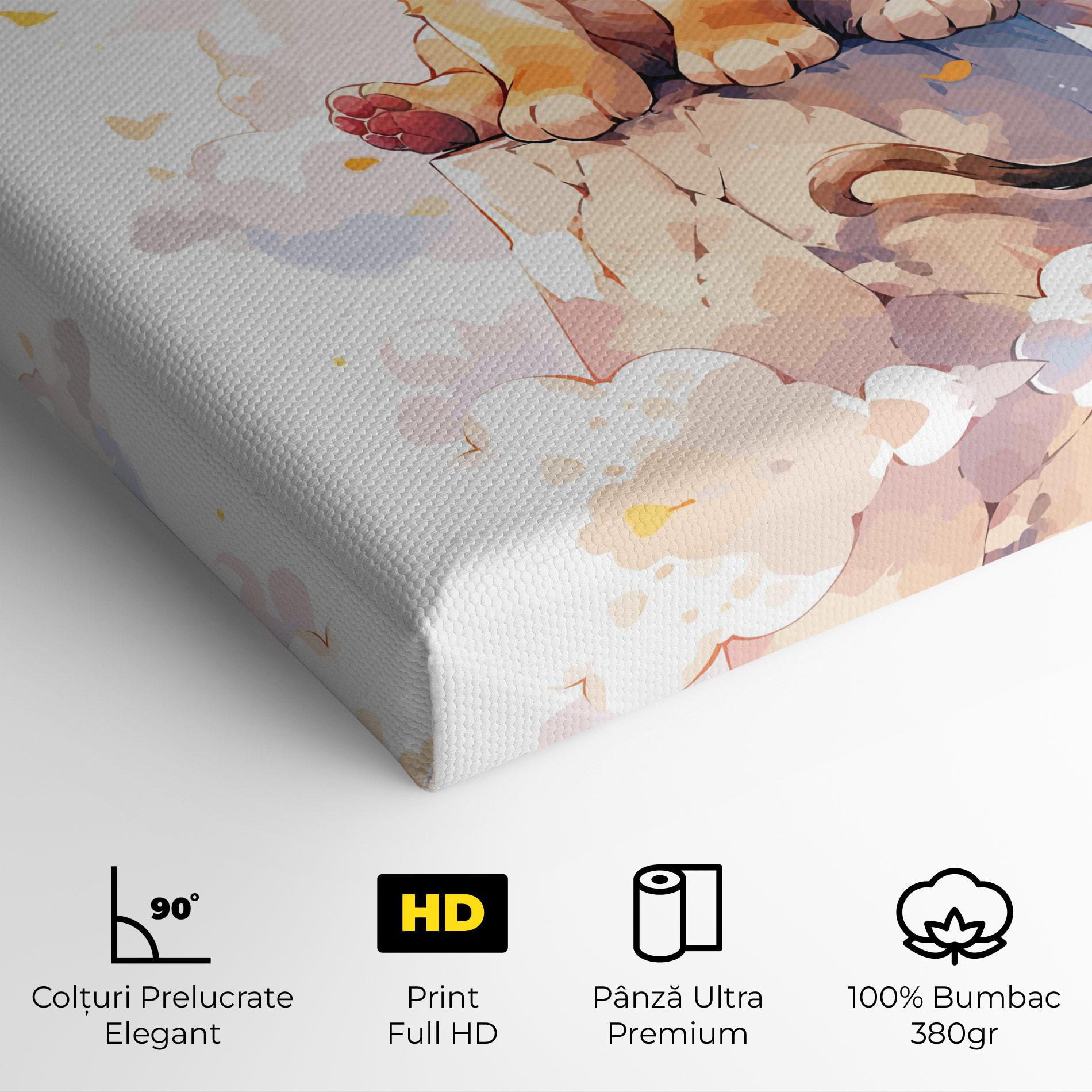 Tablou Canvas Cute Cloud Lion mockup 4