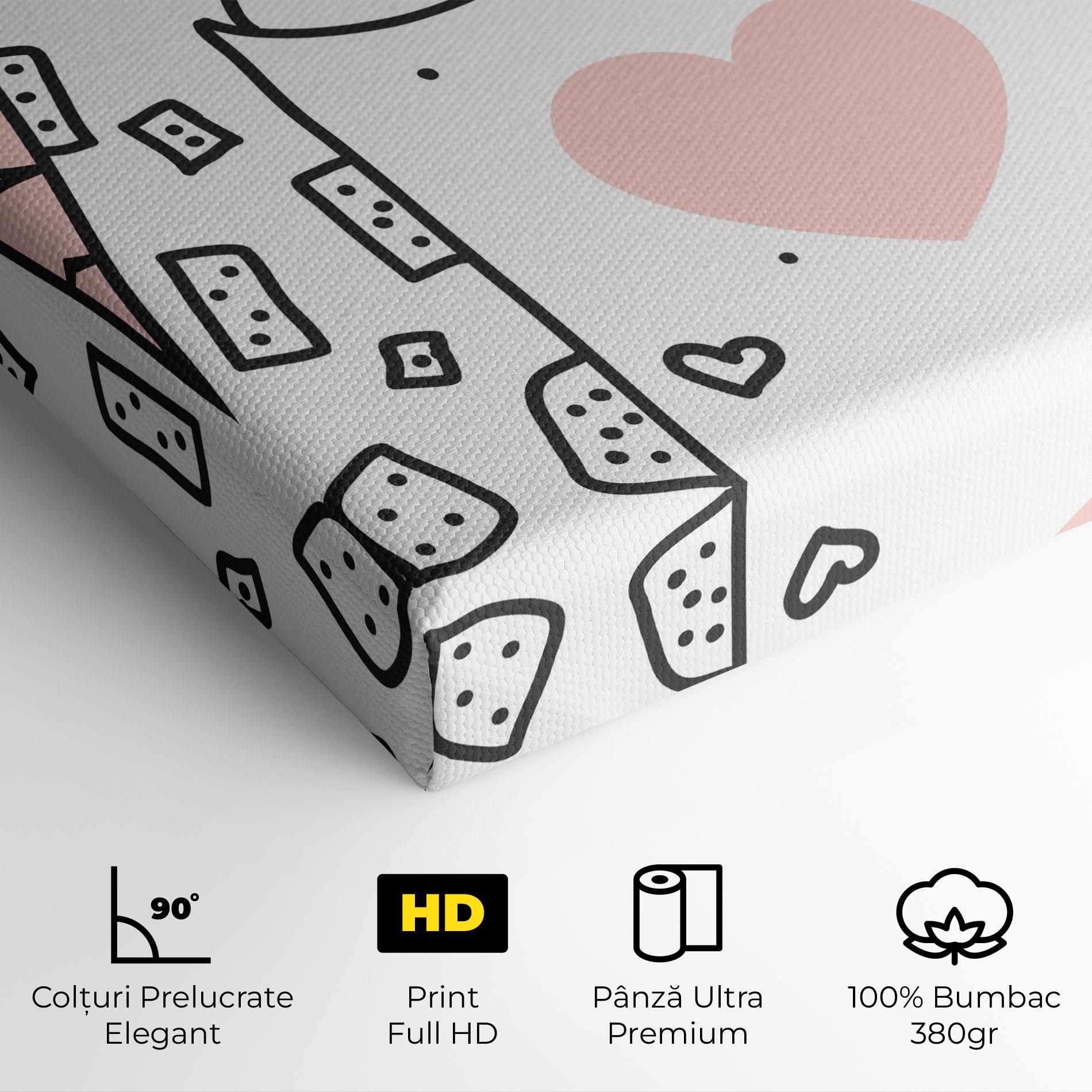 Tablou Canvas Giraffe Couple mockup 4