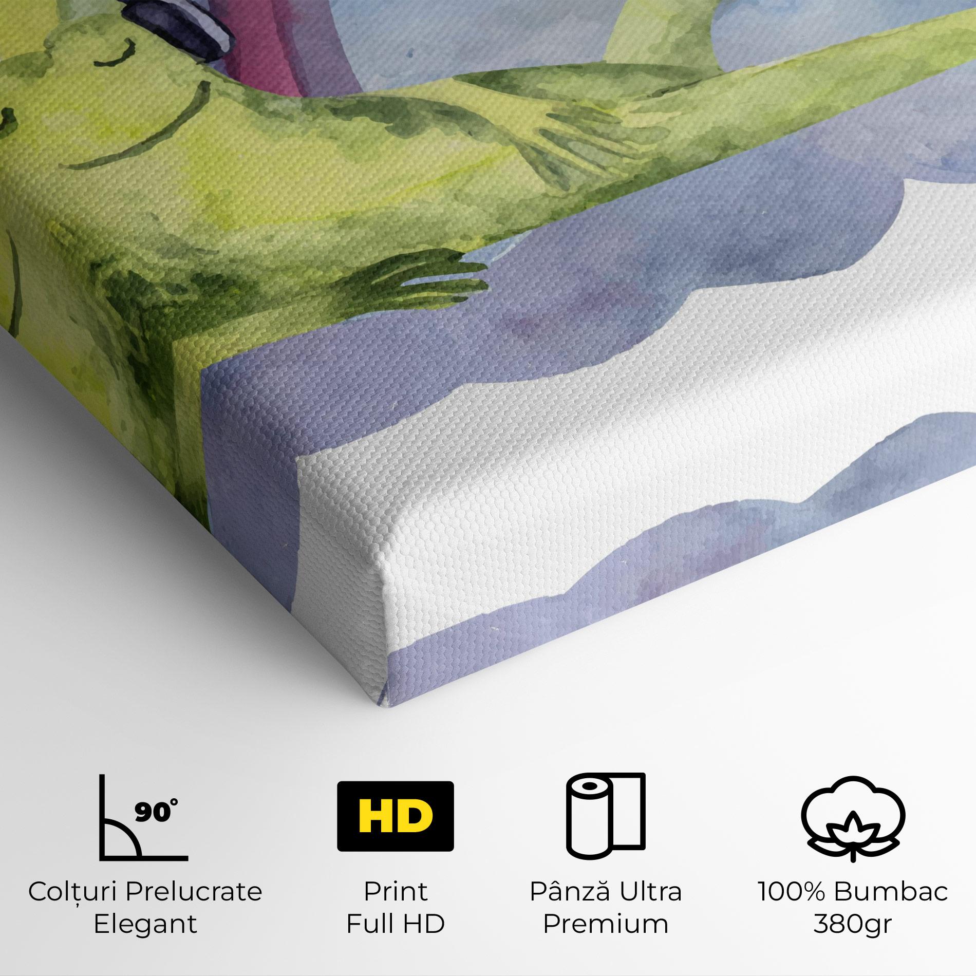 Tablou Canvas Rainbow Frog mockup 4