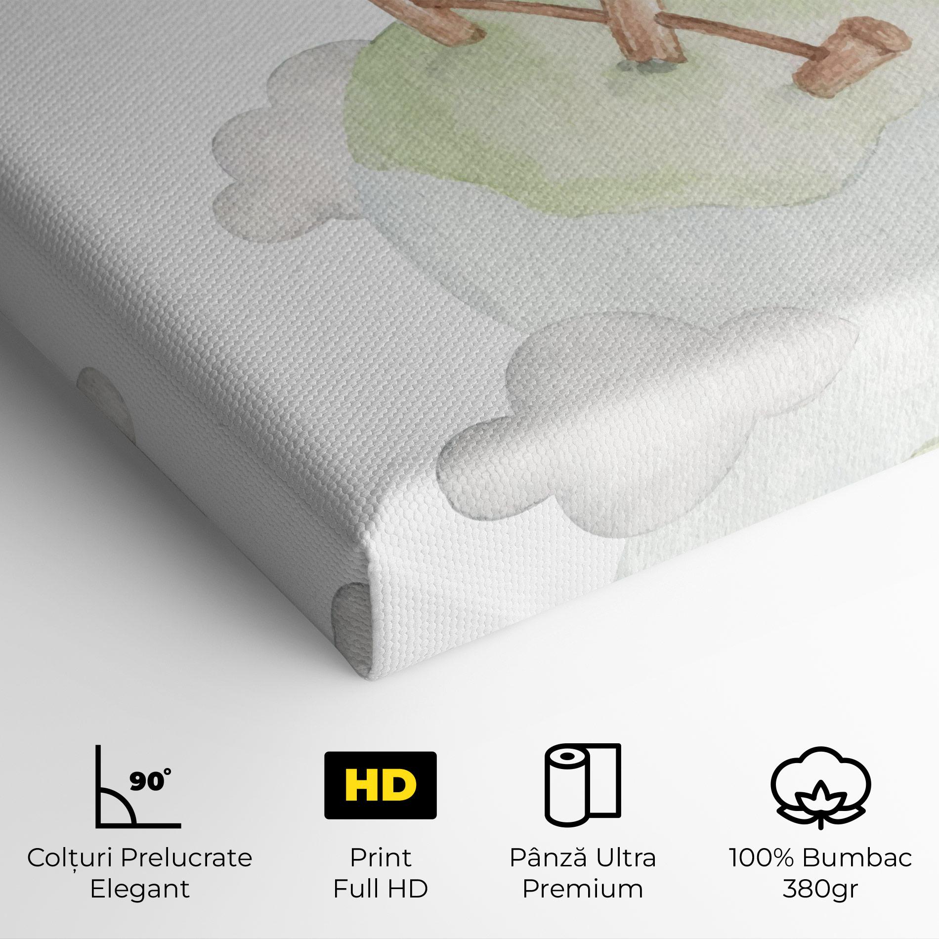Tablou Canvas Sheep Jump mockup 4