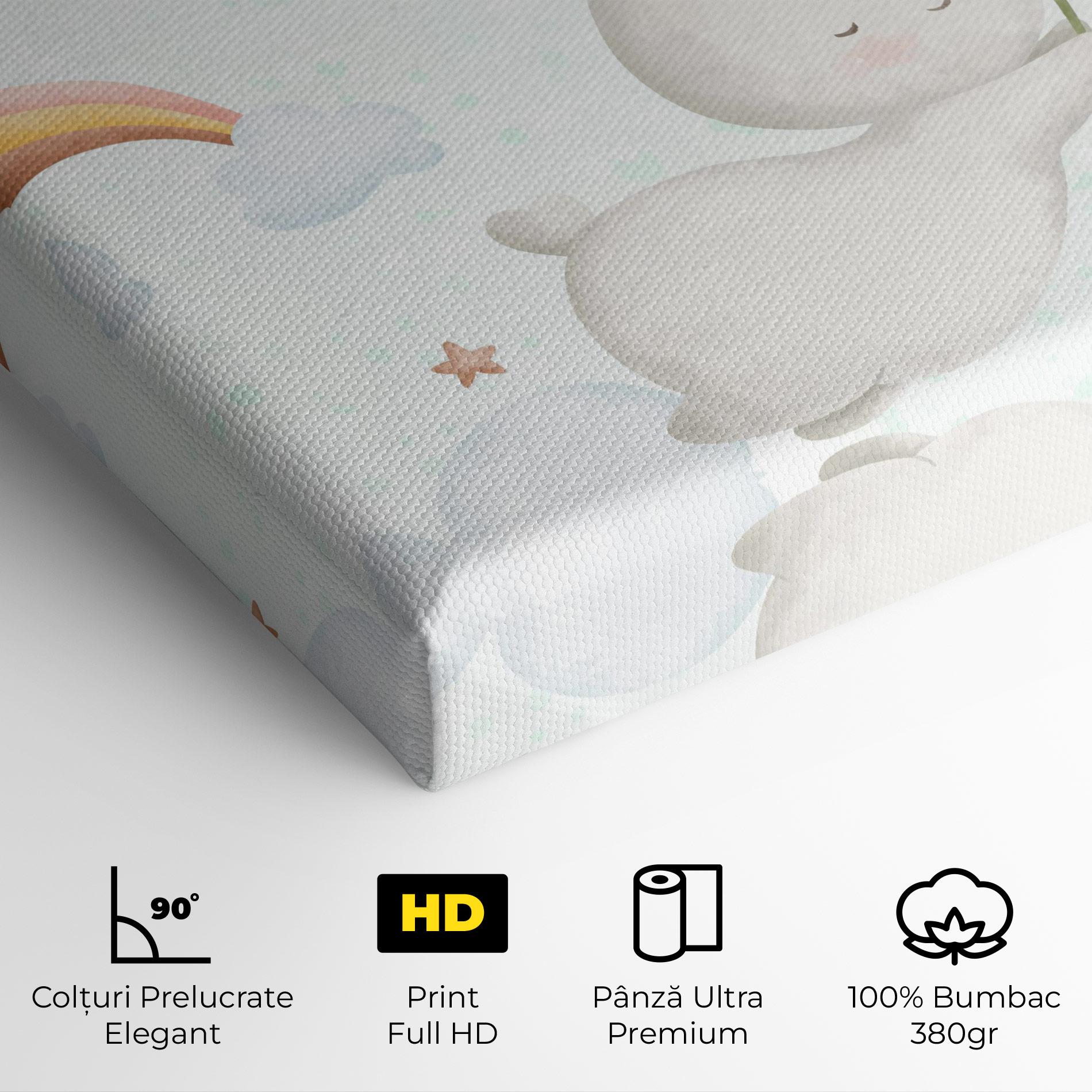 Tablou Canvas Spring Flower Bunny mockup 4