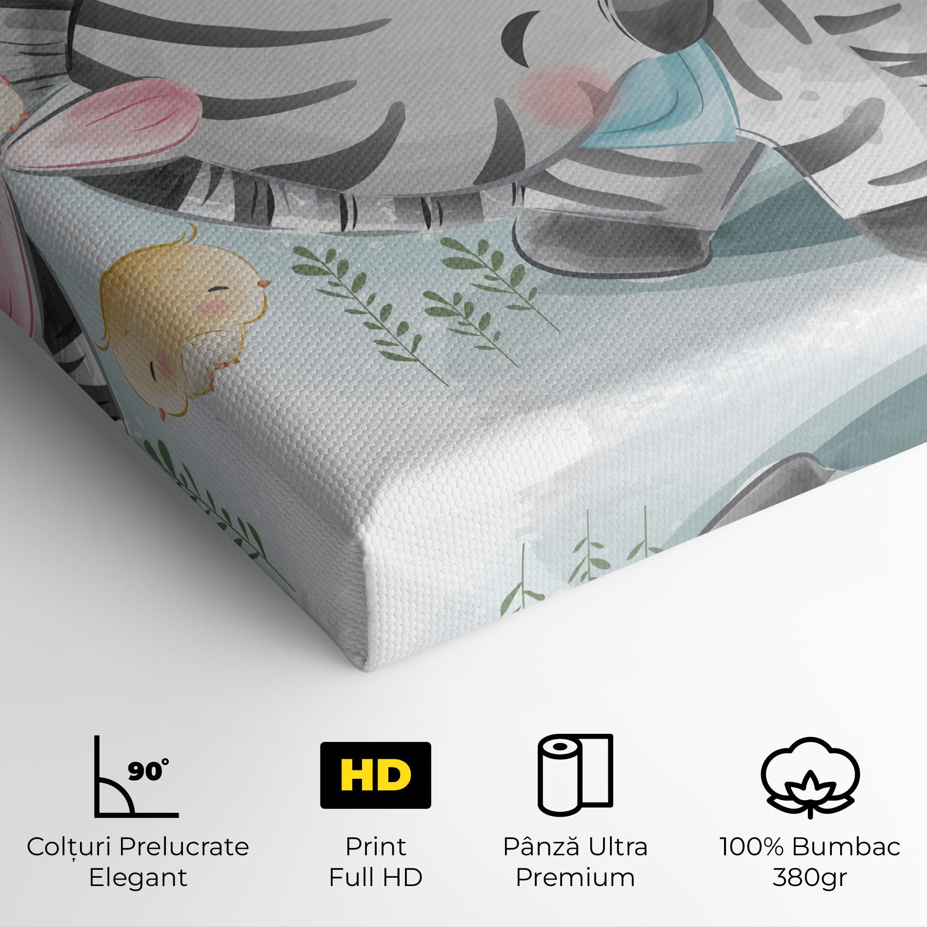 Zebra With Birds mockup 4