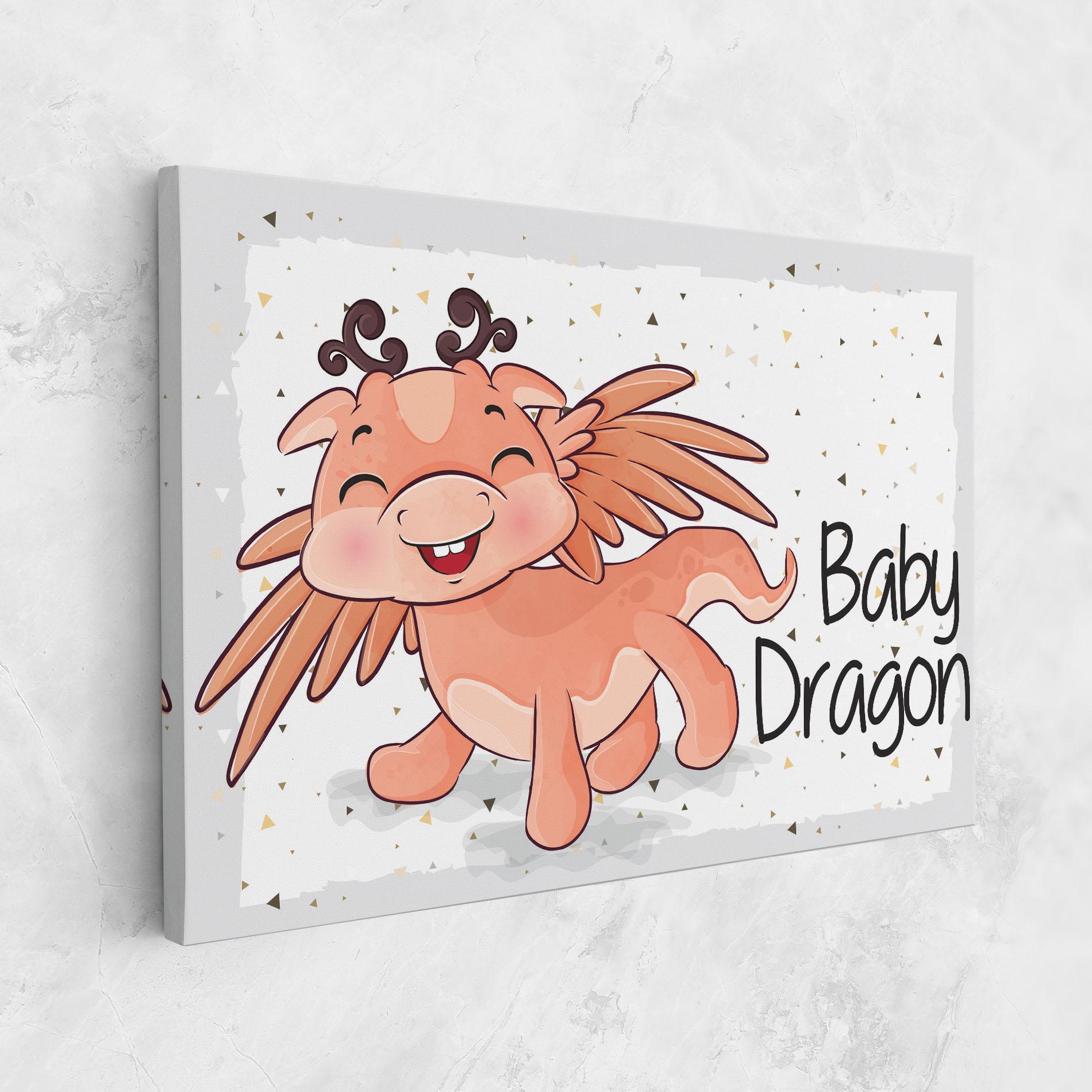 Tablou Canvas Baby Cute Dragon mockup 1