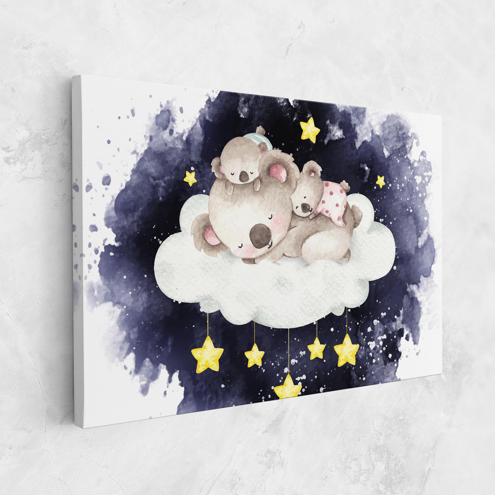 Tablou Canvas Baby Koala Sleeping mockup 1