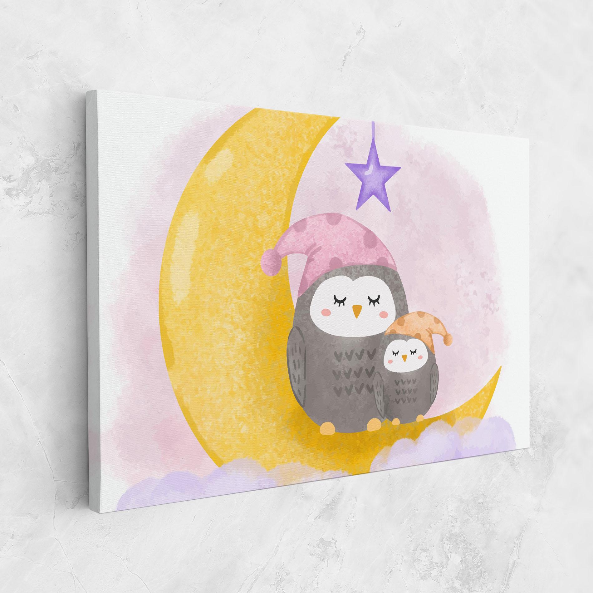 Tablou Canvas Baby Owl mockup 1
