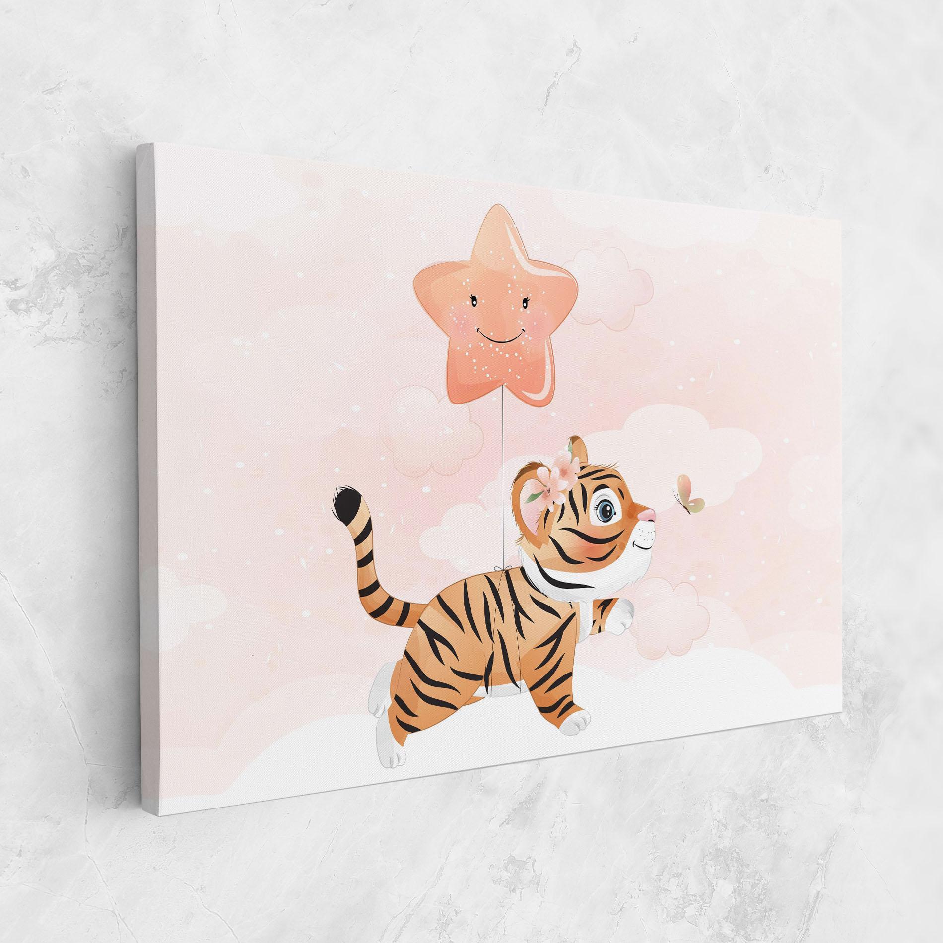 Tablou Canvas Baby Tiger Art mockup 1