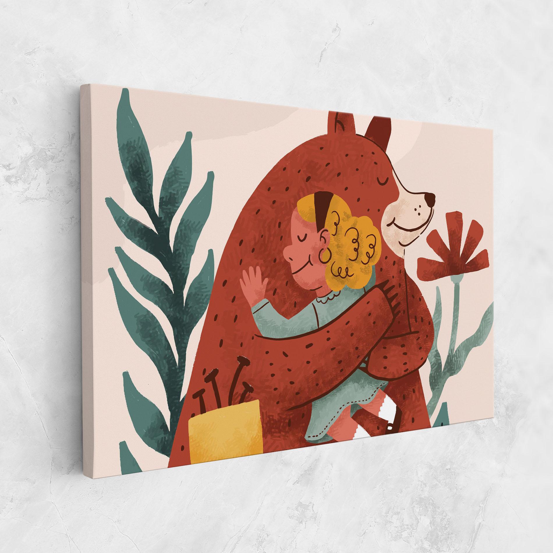 Tablou Canvas Bear Hug mockup 1