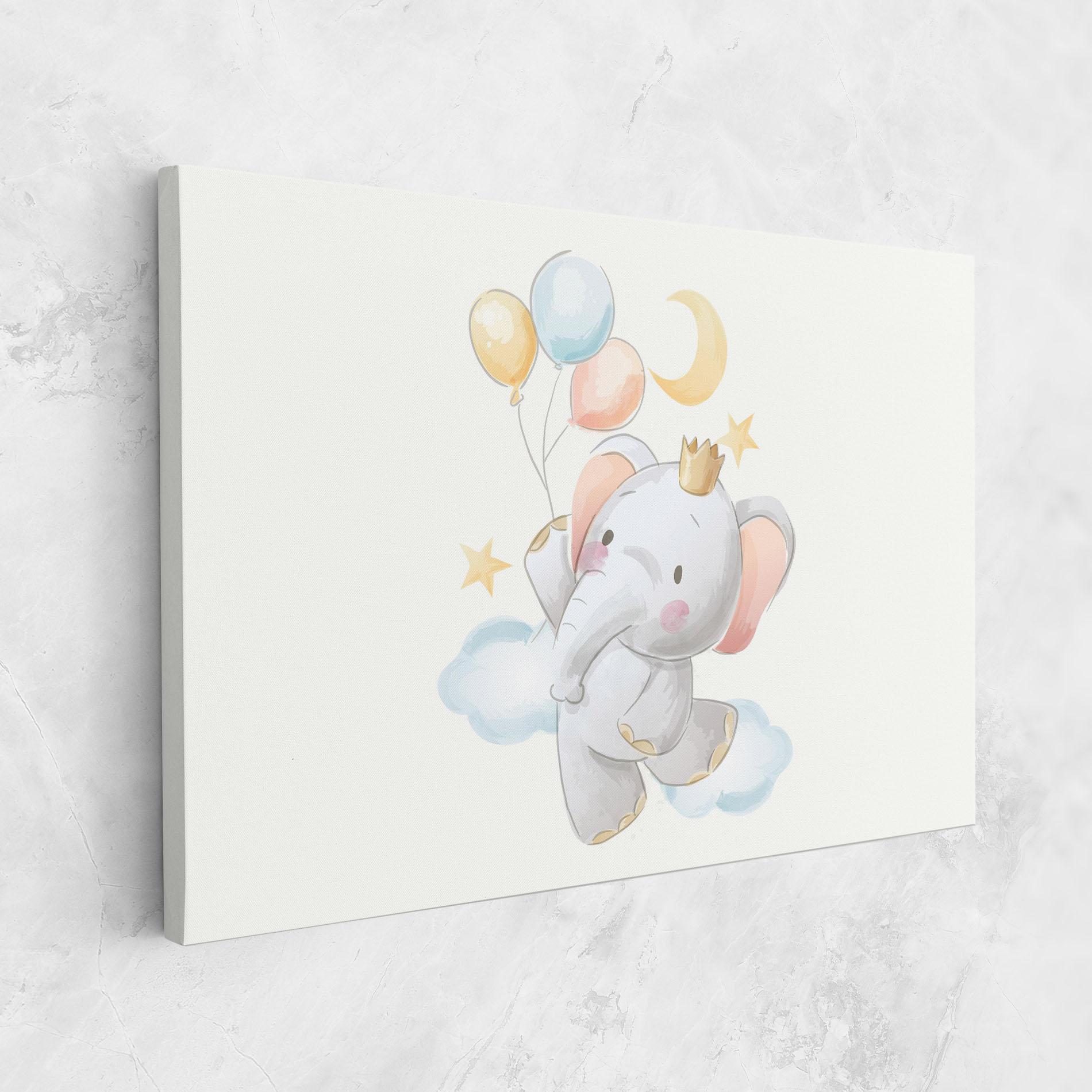 Tablou Canvas Elephant Flying mockup 1
