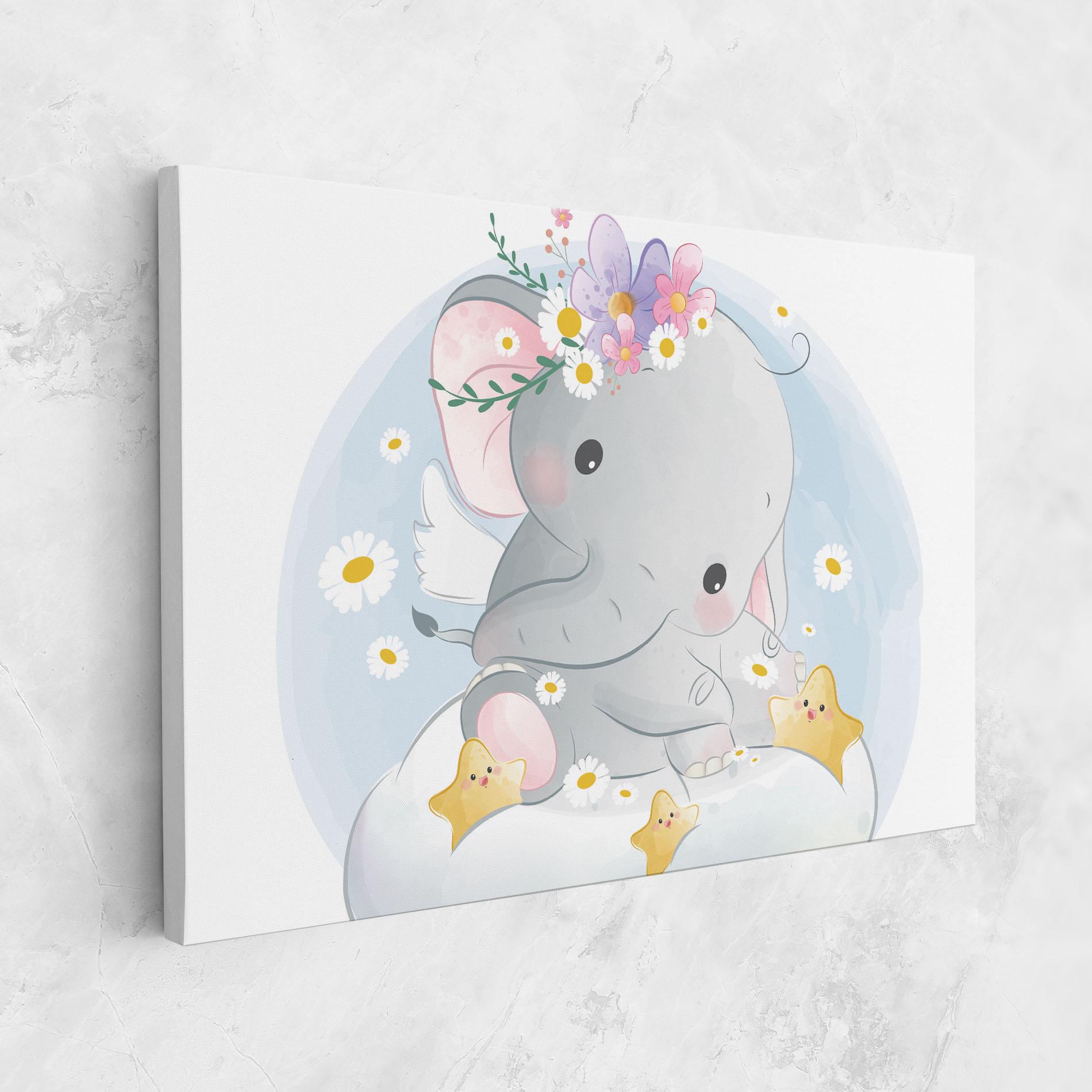 Tablou Canvas Elephant Stars mockup 1