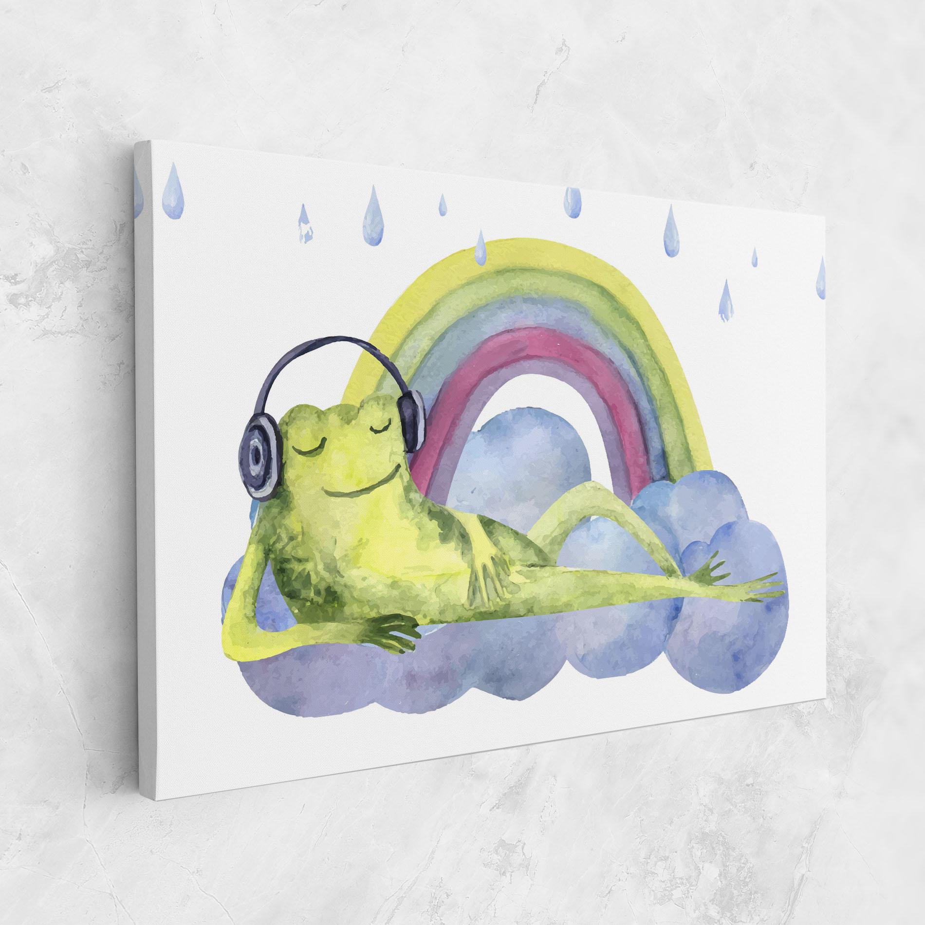 Tablou Canvas Rainbow Frog mockup 1
