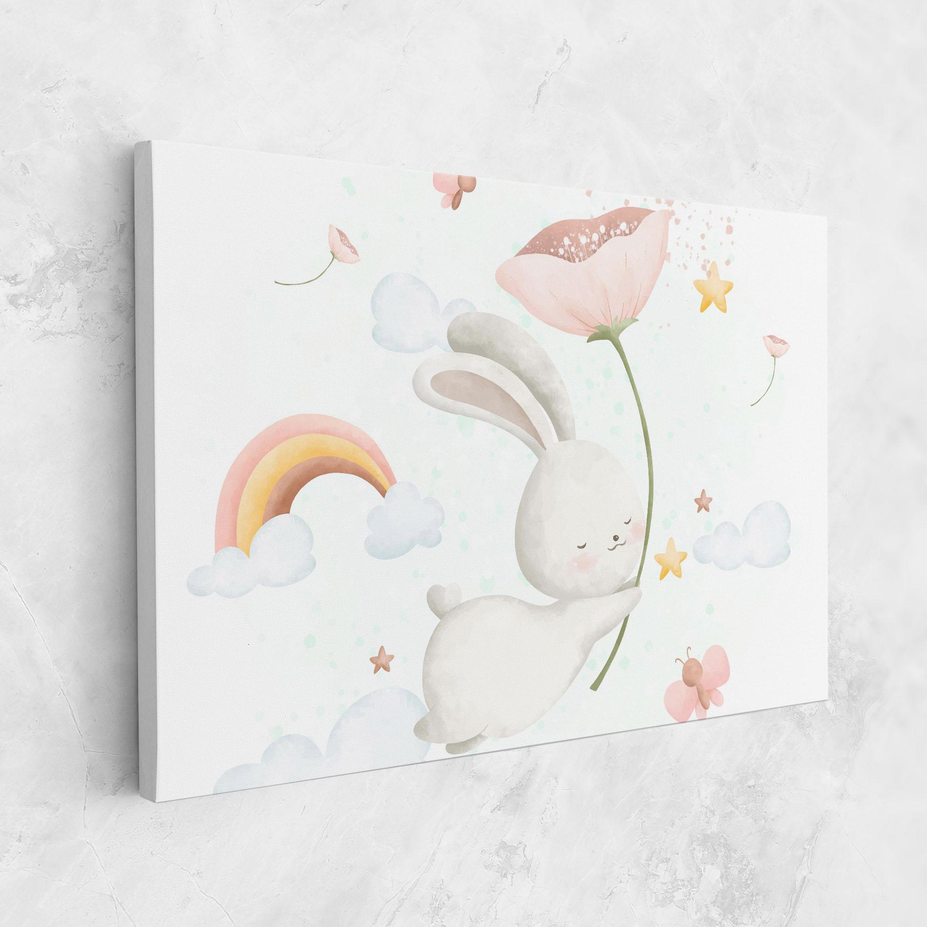 Tablou Canvas Spring Flower Bunny mockup 1