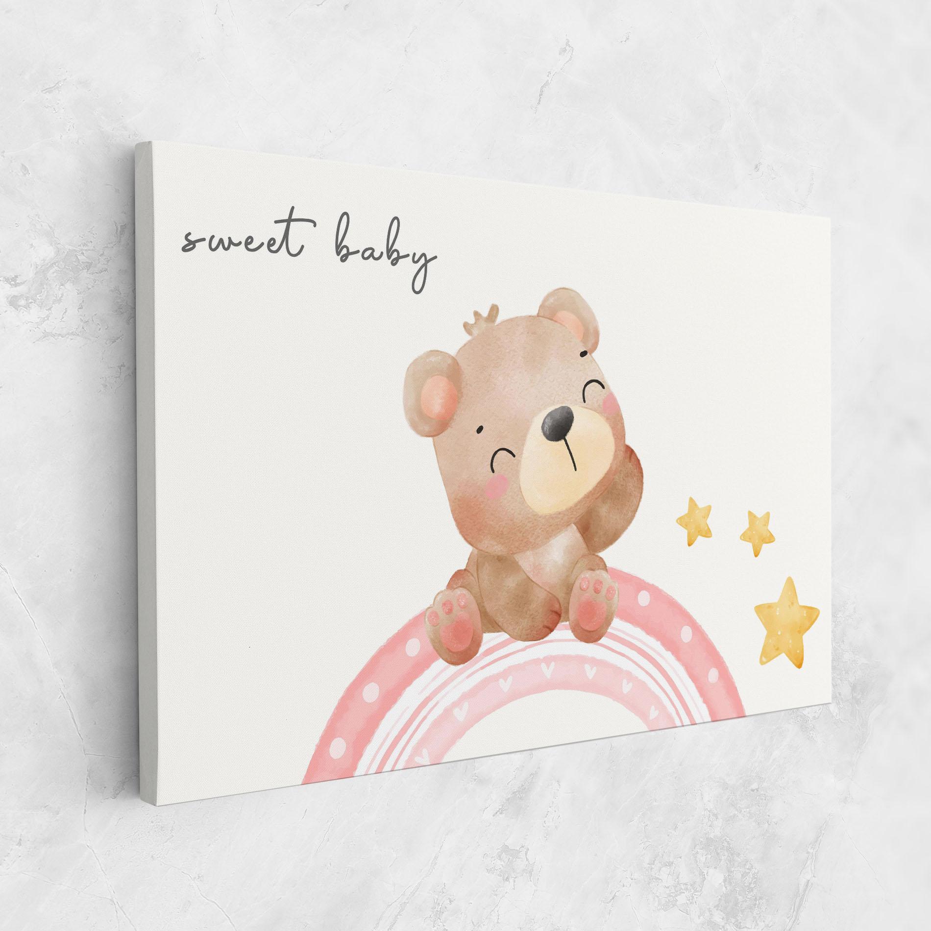 Tablou Canvas Sweet Baby Bear mockup 1