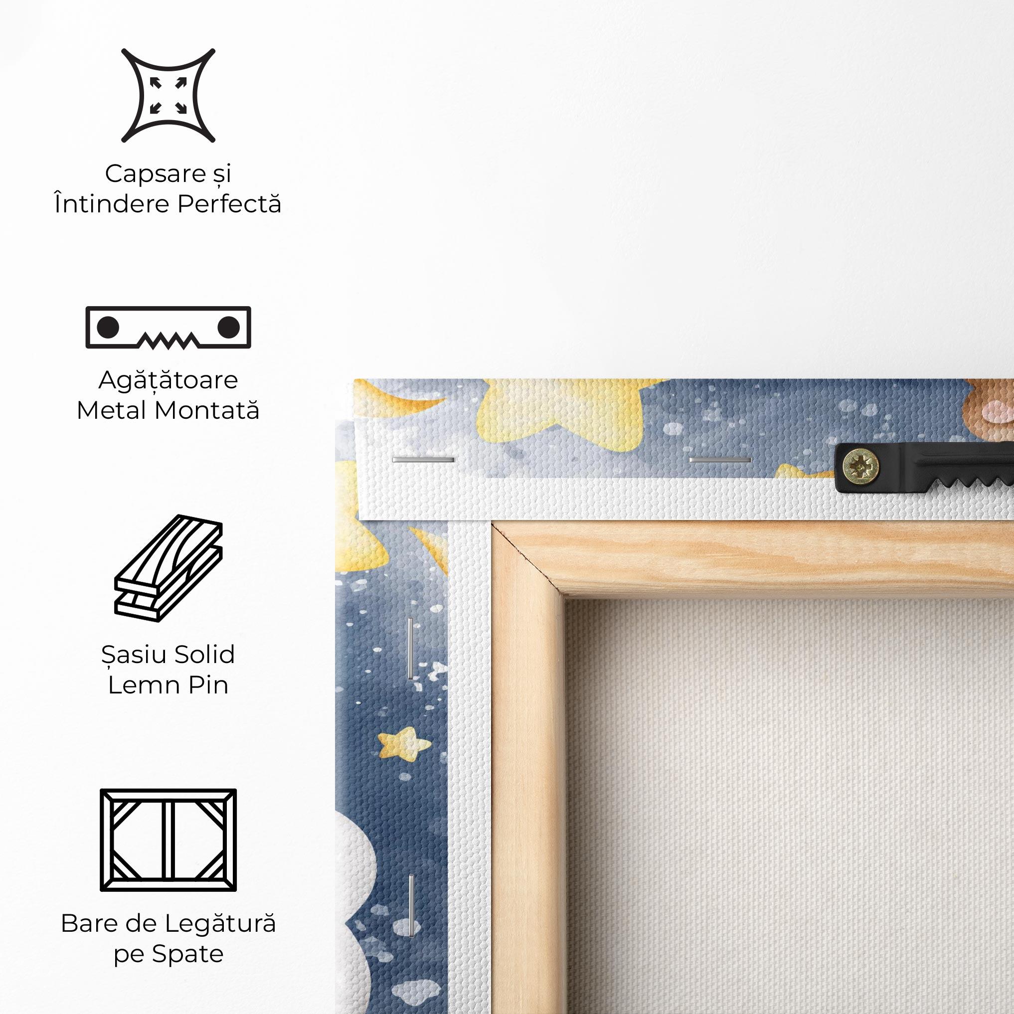 Tablou Canvas Bear Cloud Sleep mockup 5