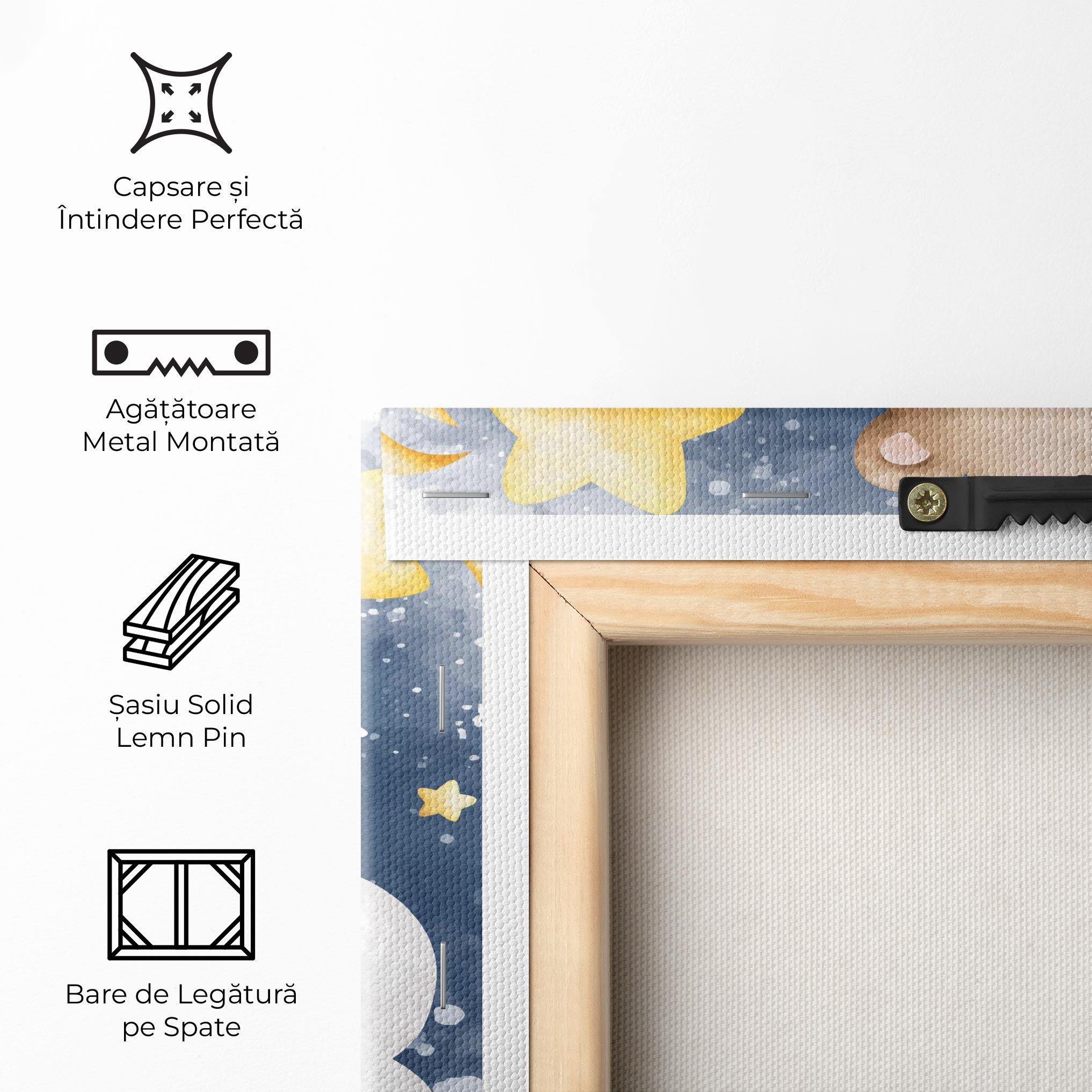 Tablou Canvas Bear Cloud Star mockup 5