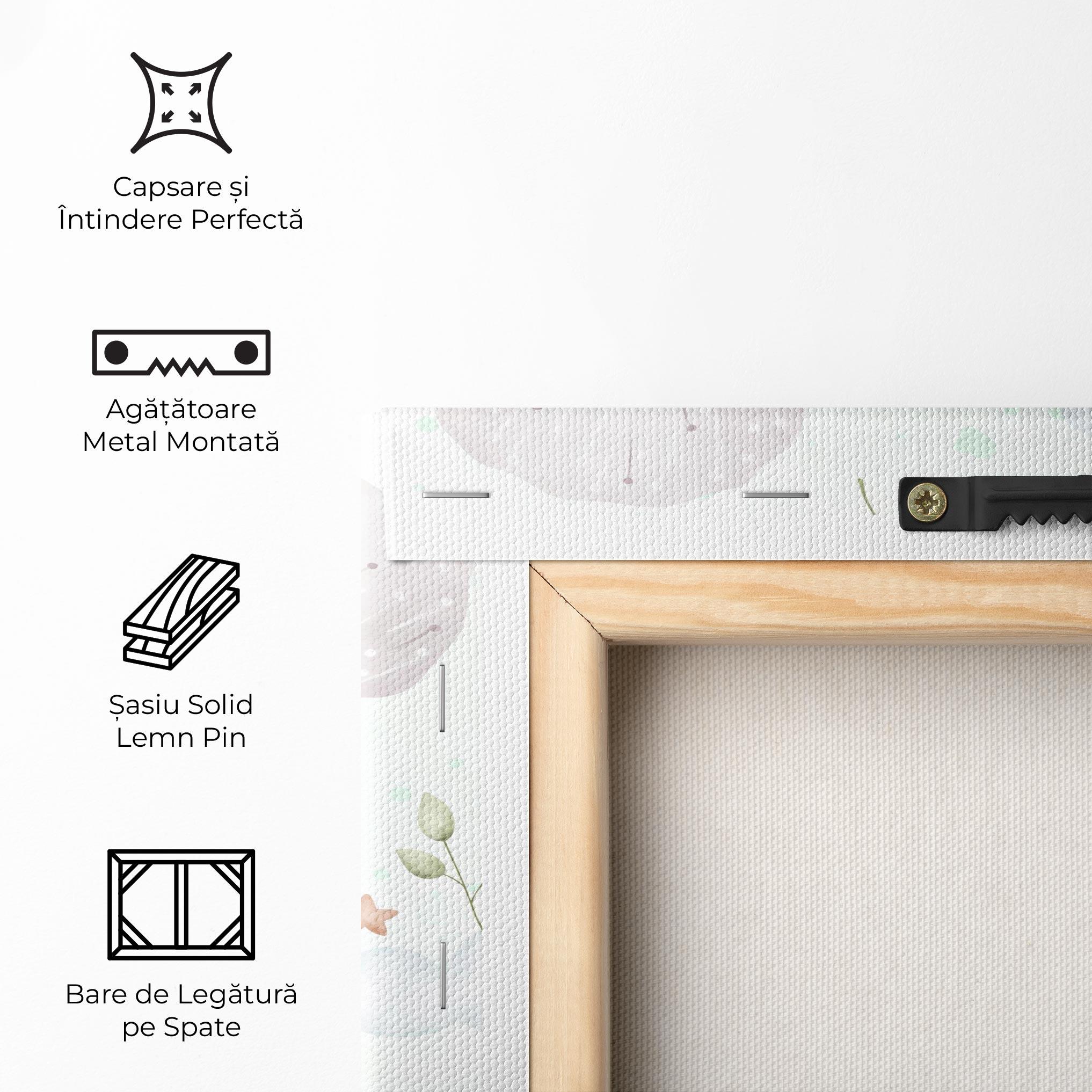 Tablou Canvas Bear Rainbow Art mockup 5