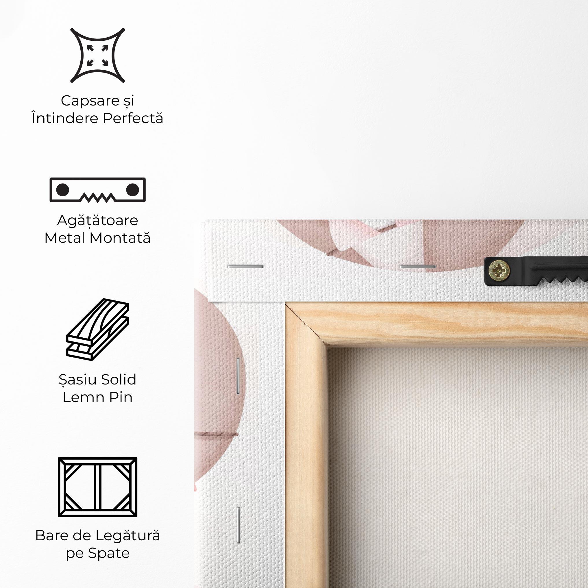 Tablou Canvas Pink Heart Bear mockup 5