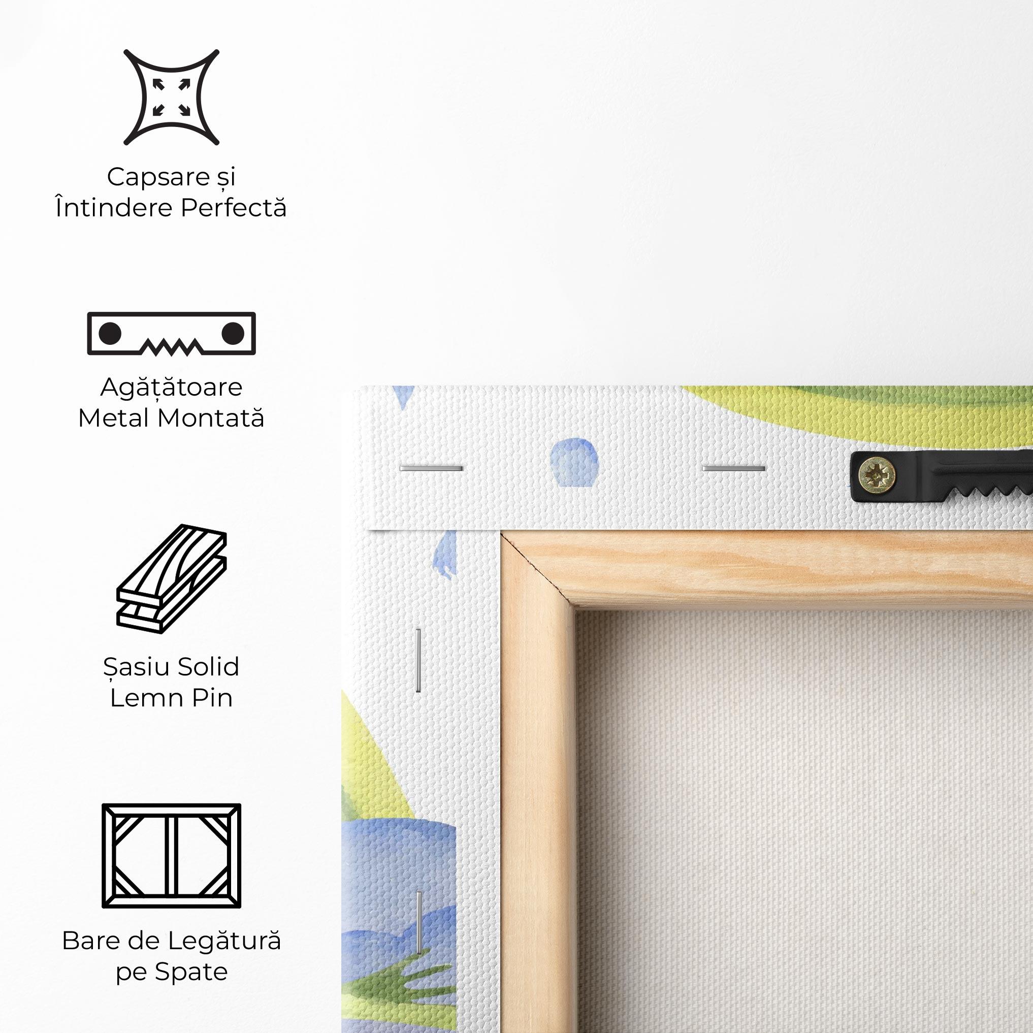 Tablou Canvas Rainbow Frog mockup 5