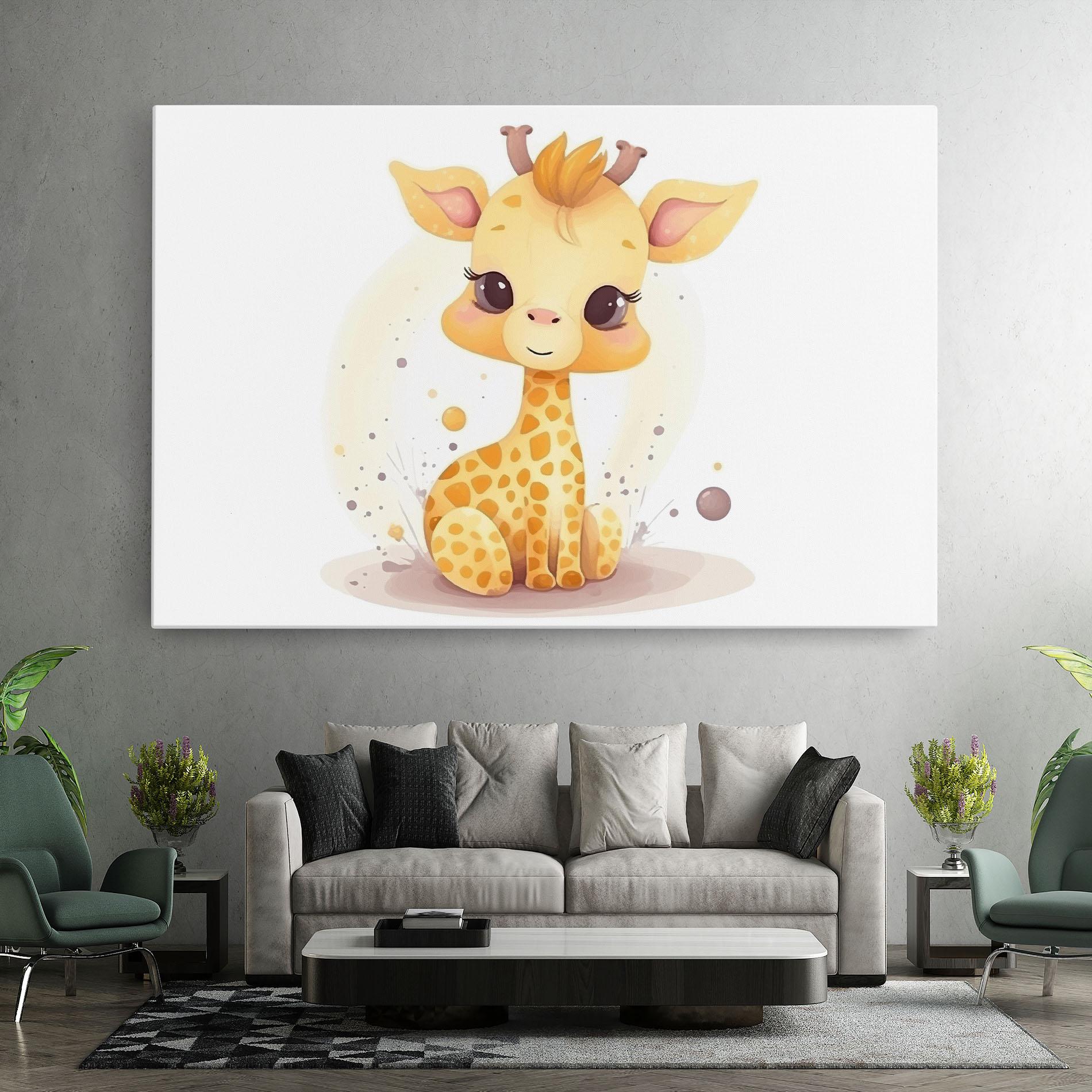 Tablou Canvas Adorable Giraffe mockup 7