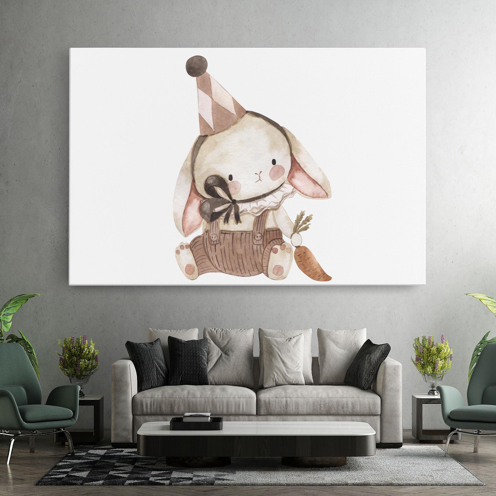 Tablou Canvas Baby Brown Rabbit mockup 7