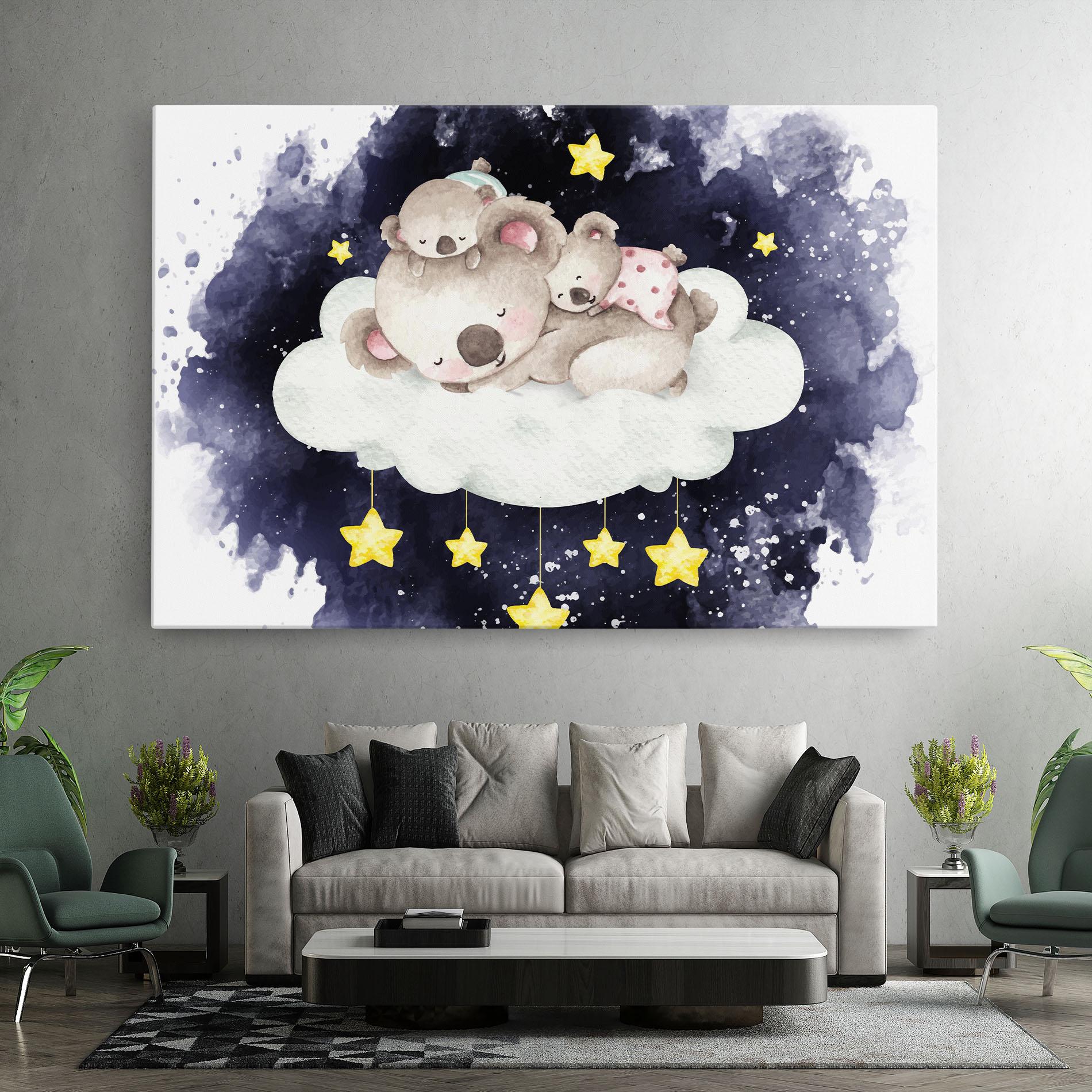 Tablou Canvas Baby Koala Sleeping mockup 7