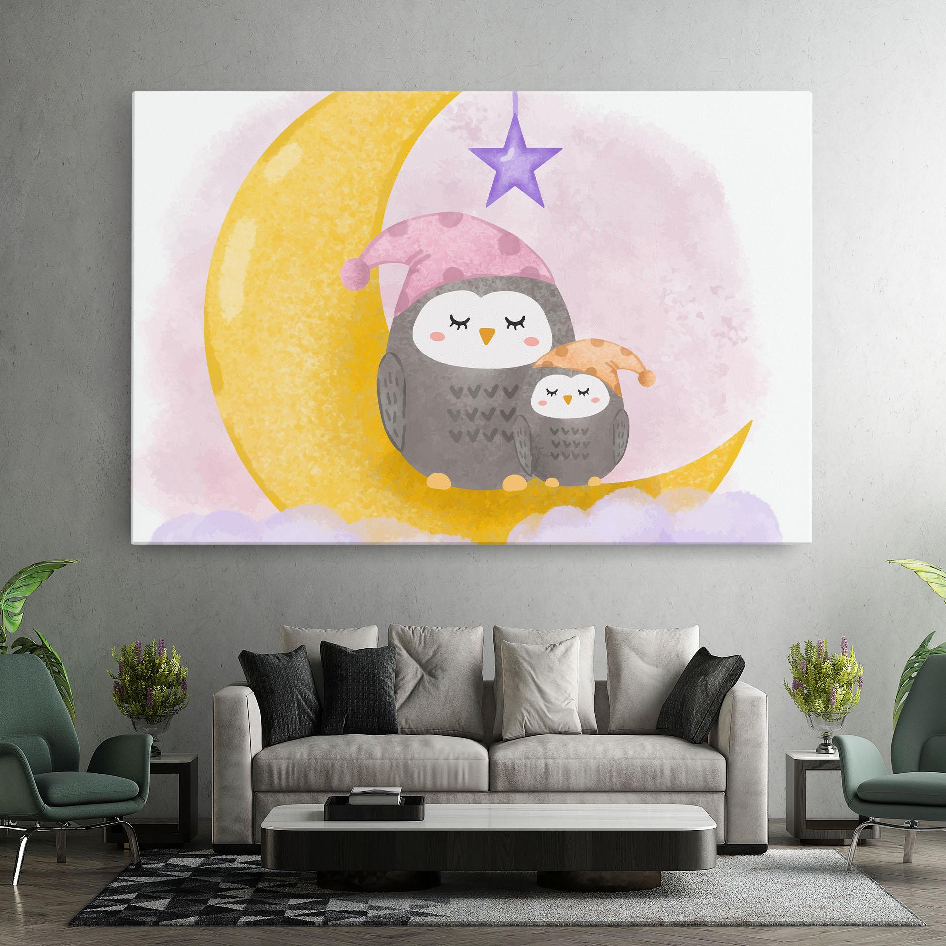 Tablou Canvas Baby Owl mockup 7