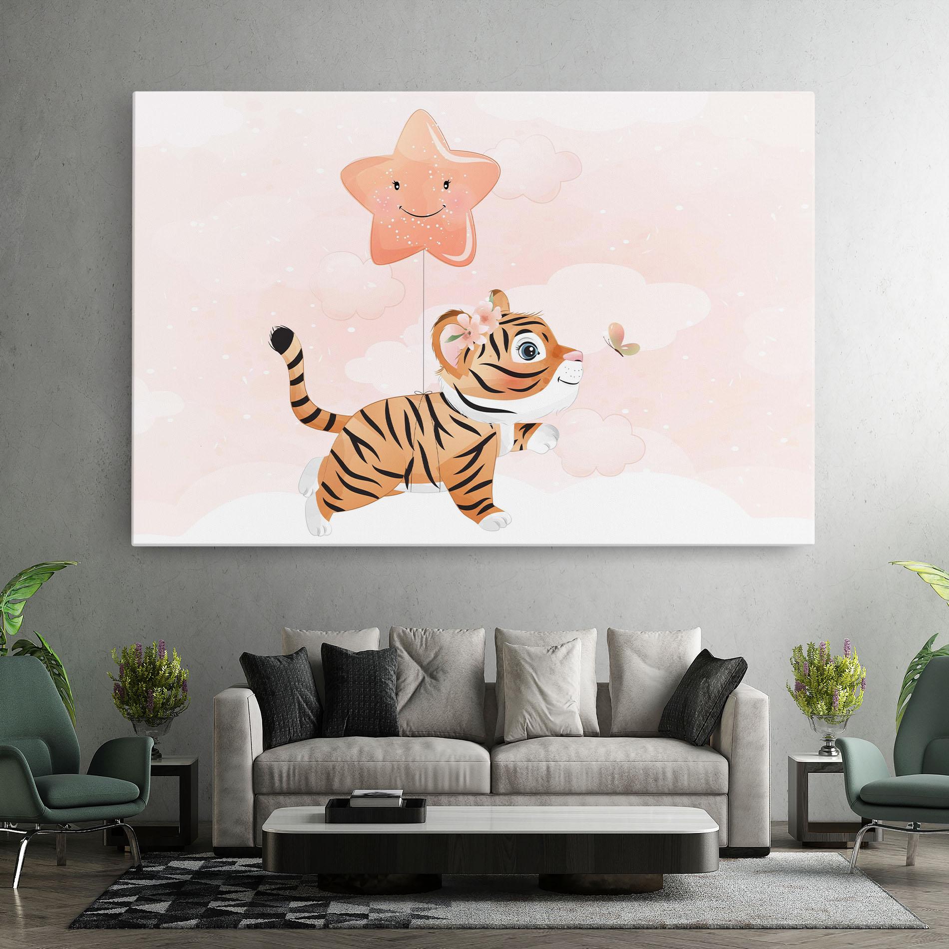 Tablou Canvas Baby Tiger Art mockup 7