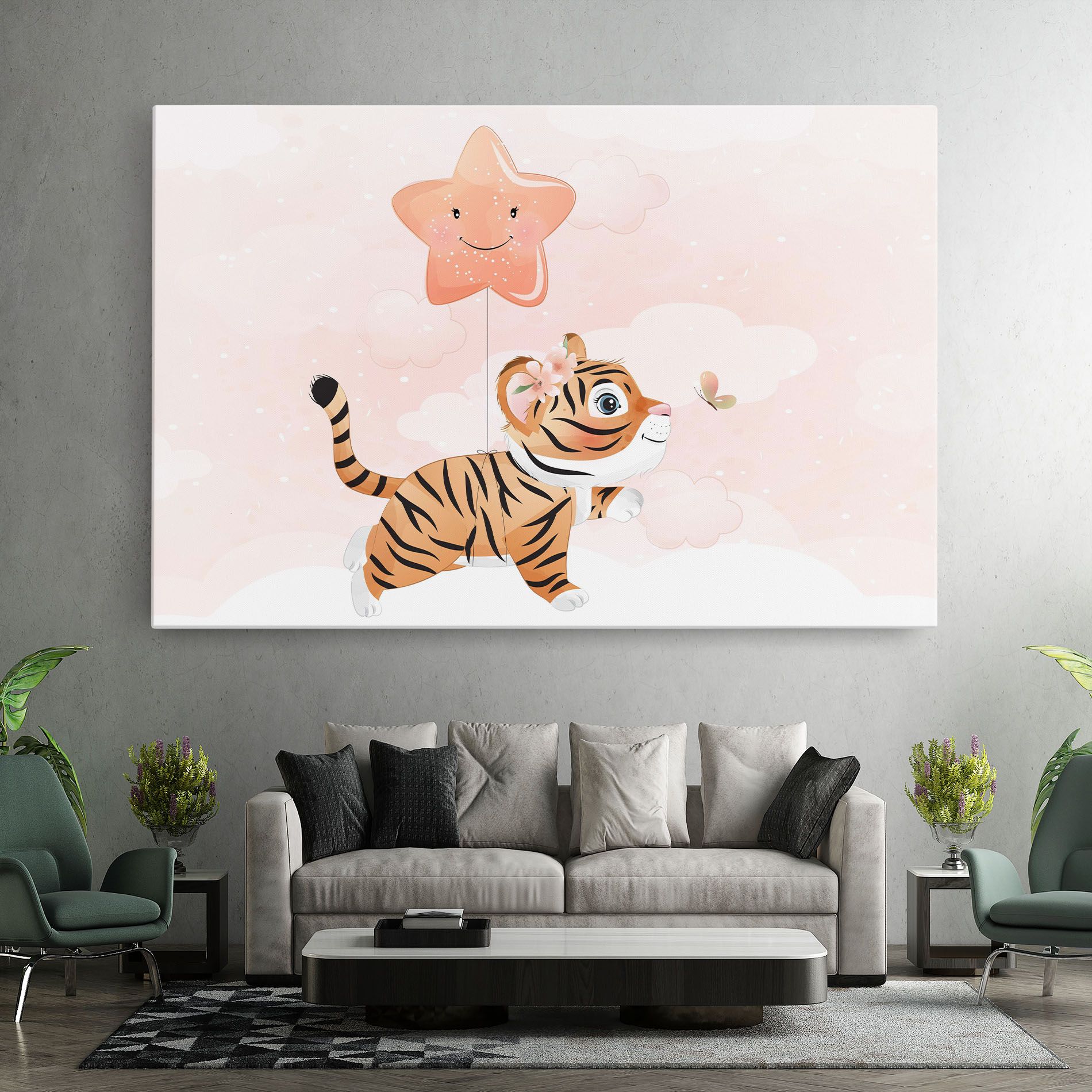 Baby Tiger Art mockup 7