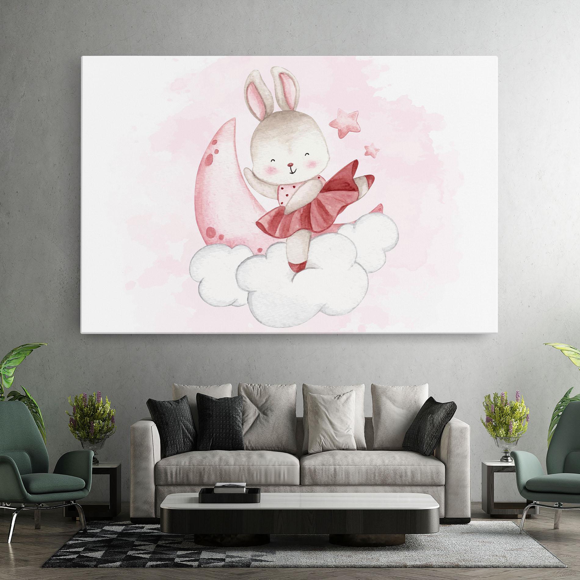 Tablou Canvas Ballerina Rabbit mockup 7