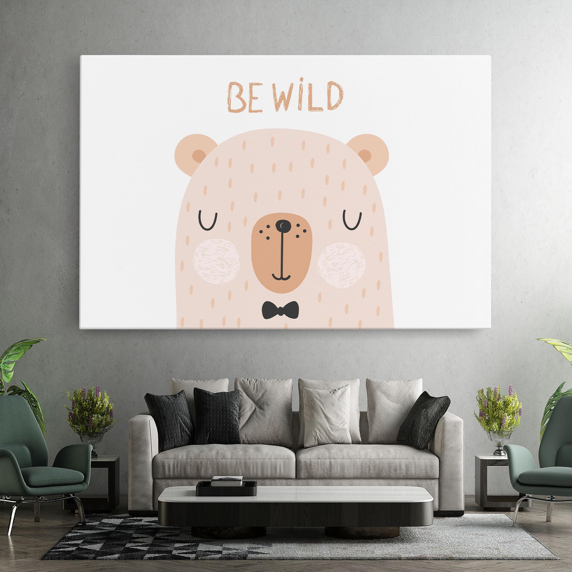 Tablou Canvas Bear Be Wild mockup 7
