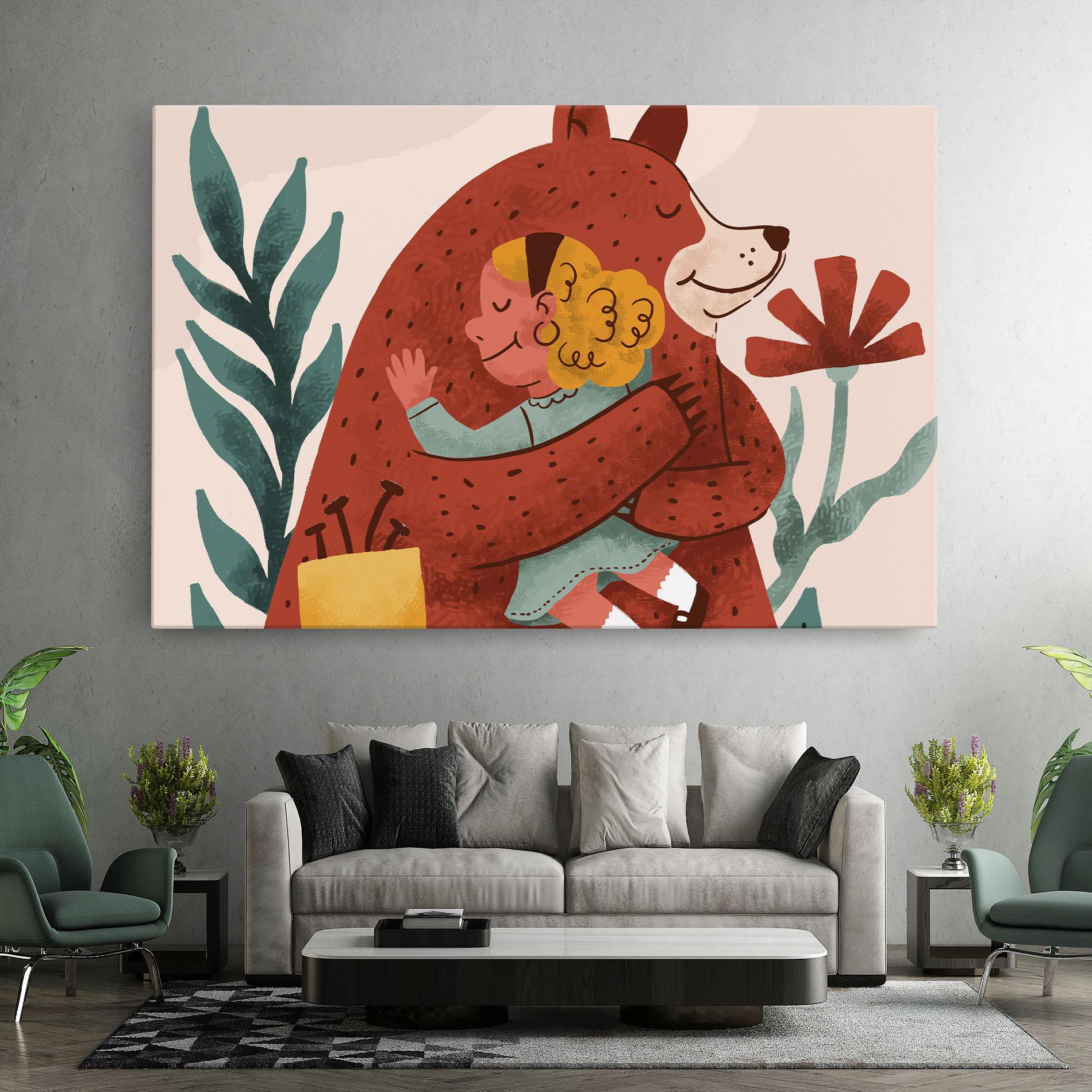 Tablou Canvas Bear Hug mockup 7
