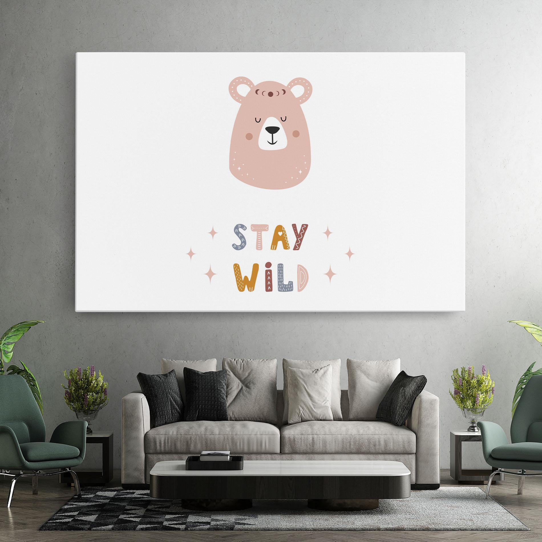 Tablou Canvas Brave Bear mockup 7