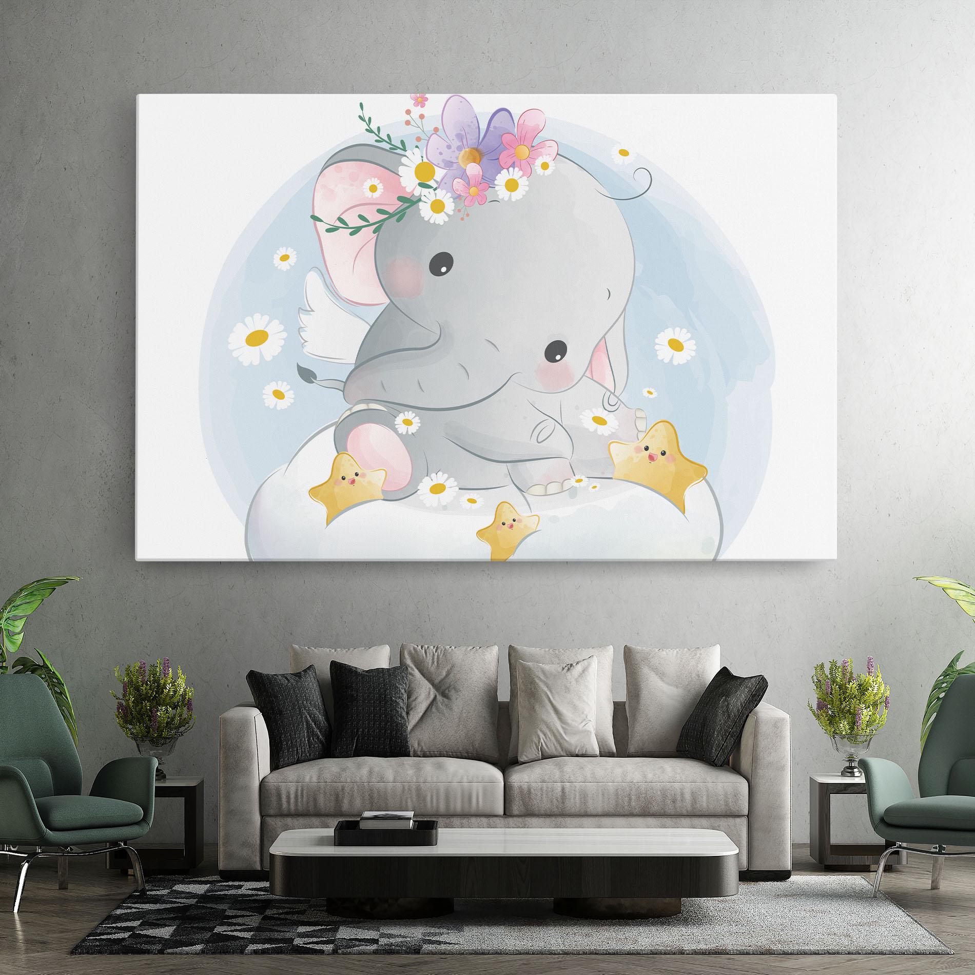 Tablou Canvas Elephant Stars mockup 7