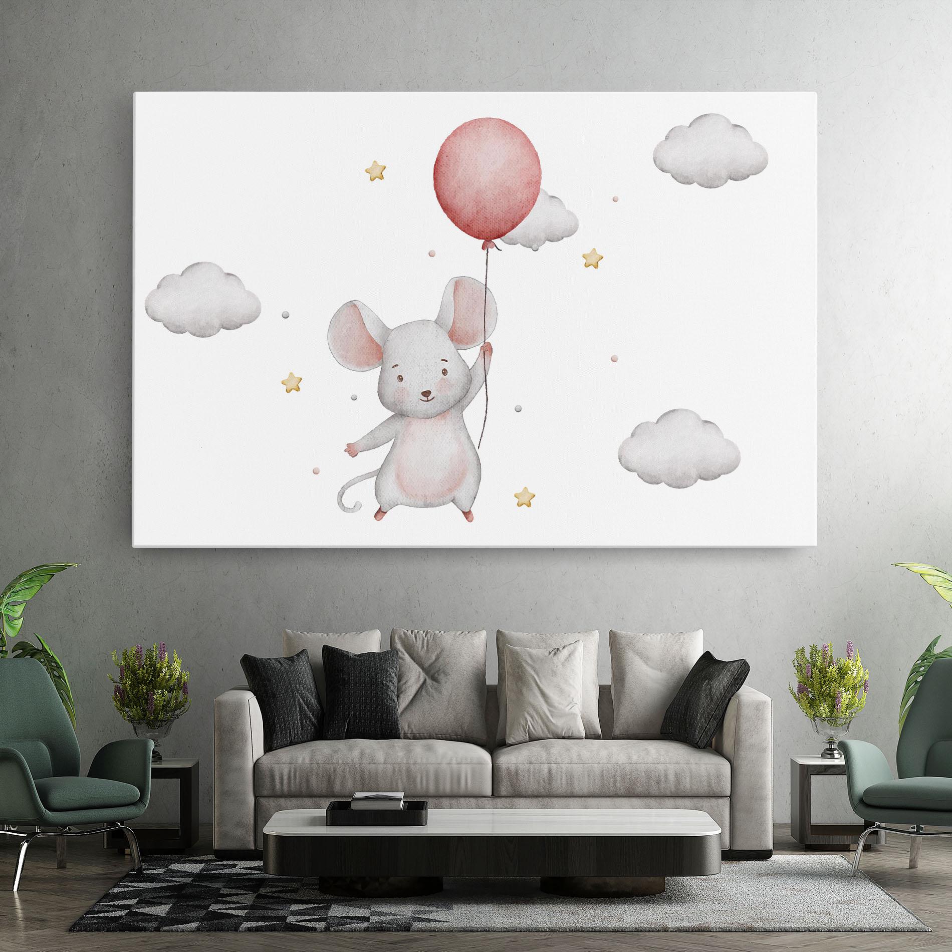 Tablou Canvas Mouse Balloon mockup 7