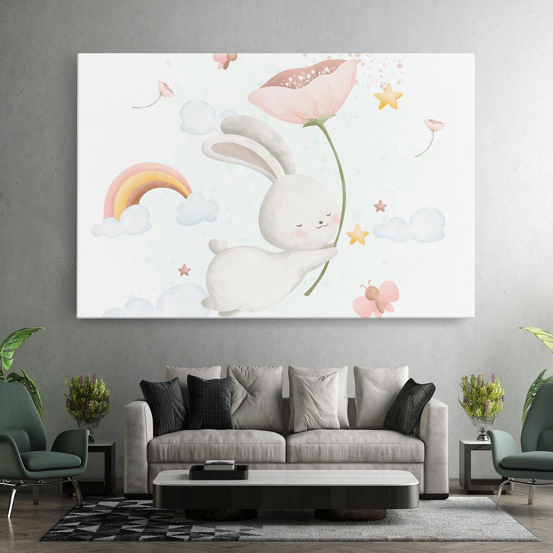 Tablou Canvas Spring Flower Bunny mockup 7