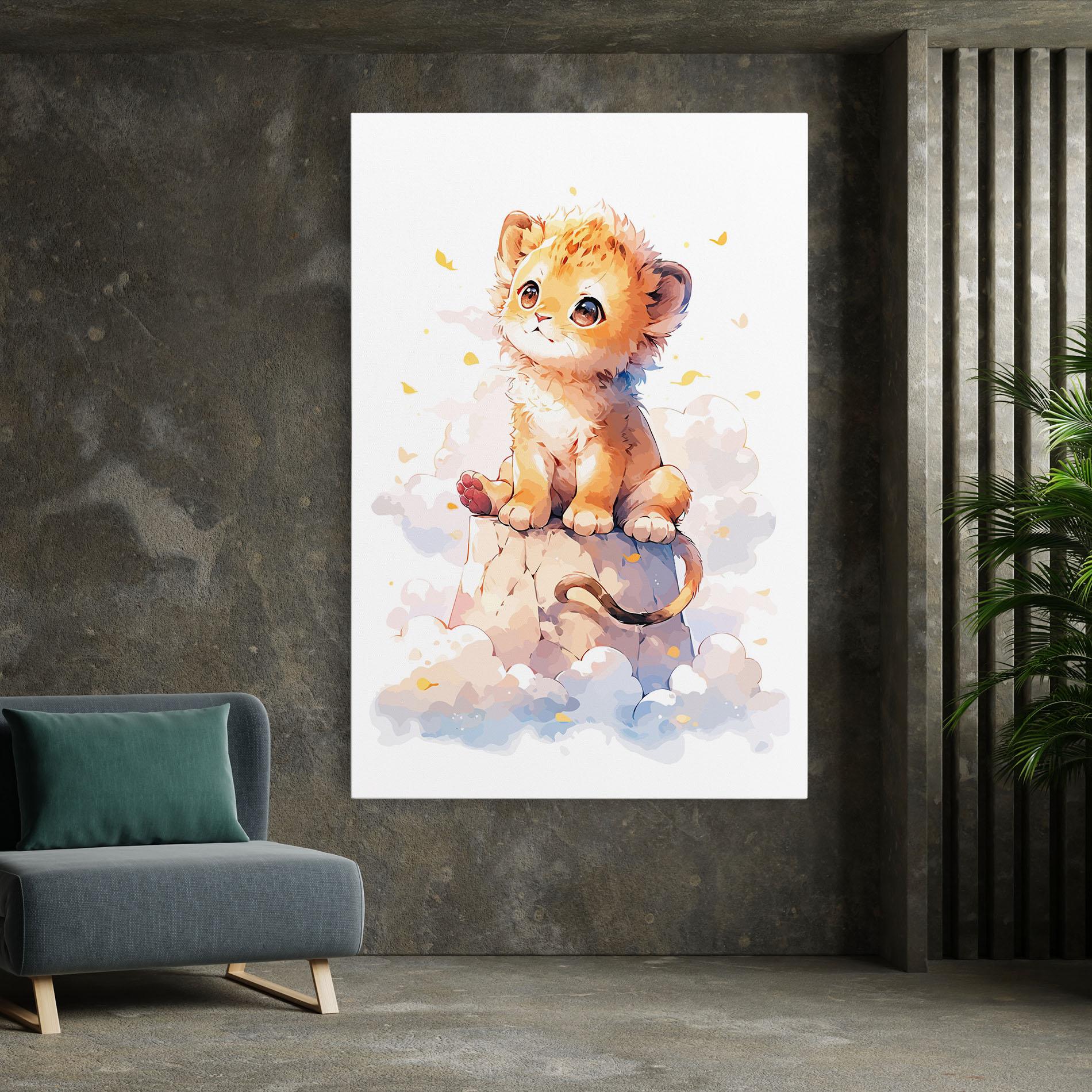 Tablou Canvas Cute Cloud Lion mockup 7