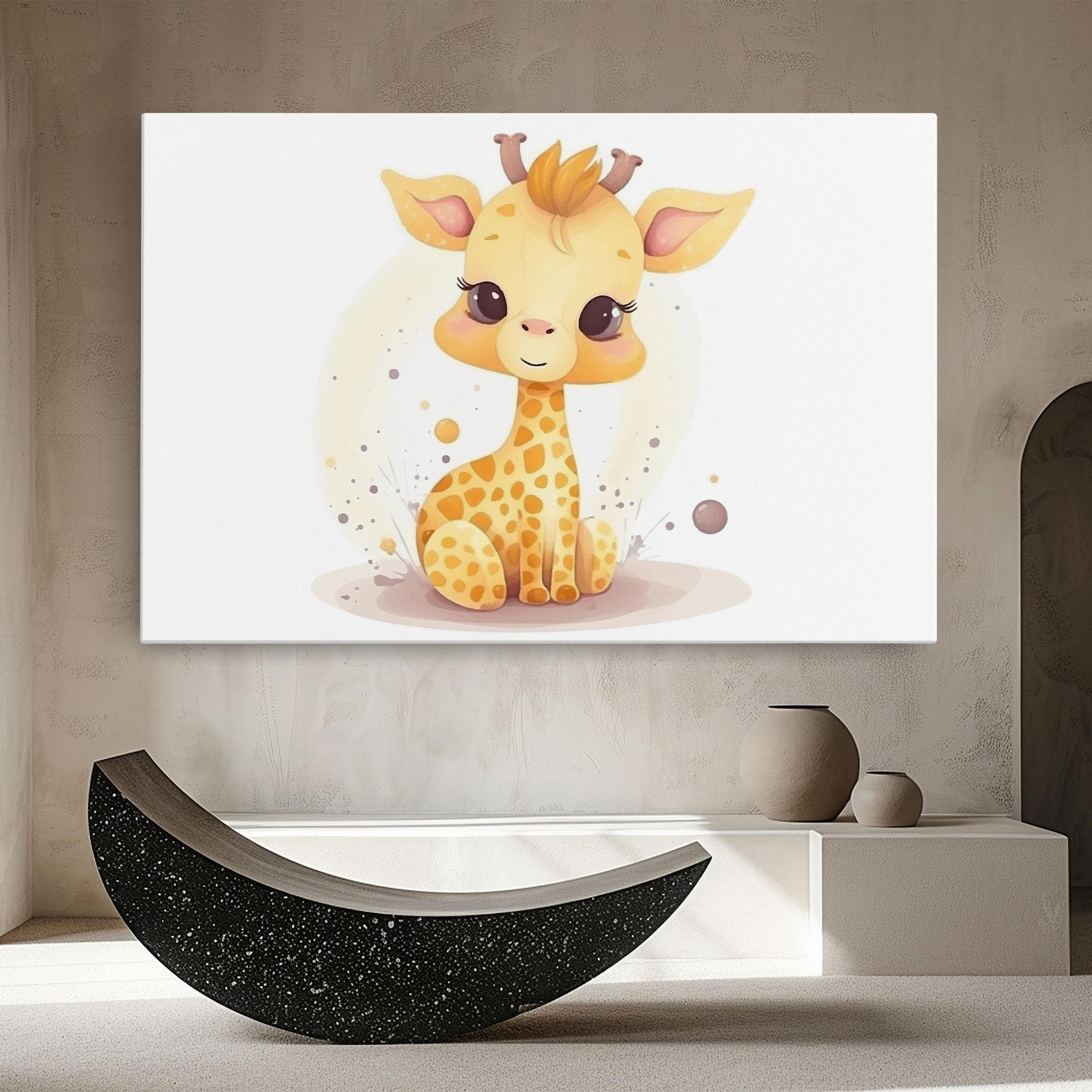 Tablou Canvas Adorable Giraffe mockup 8