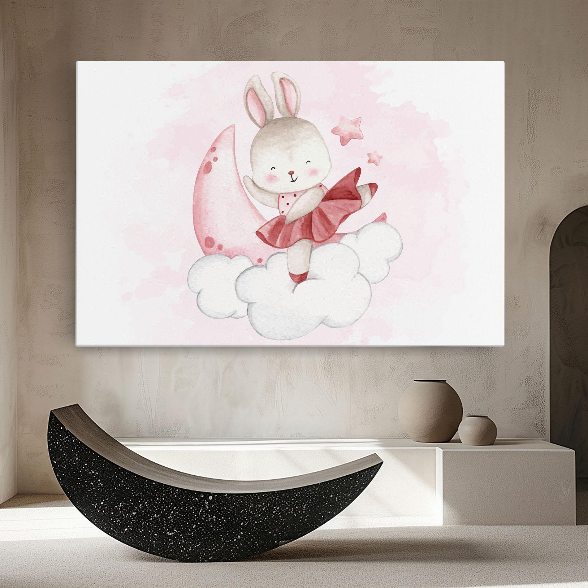 Tablou Canvas Ballerina Rabbit mockup 8