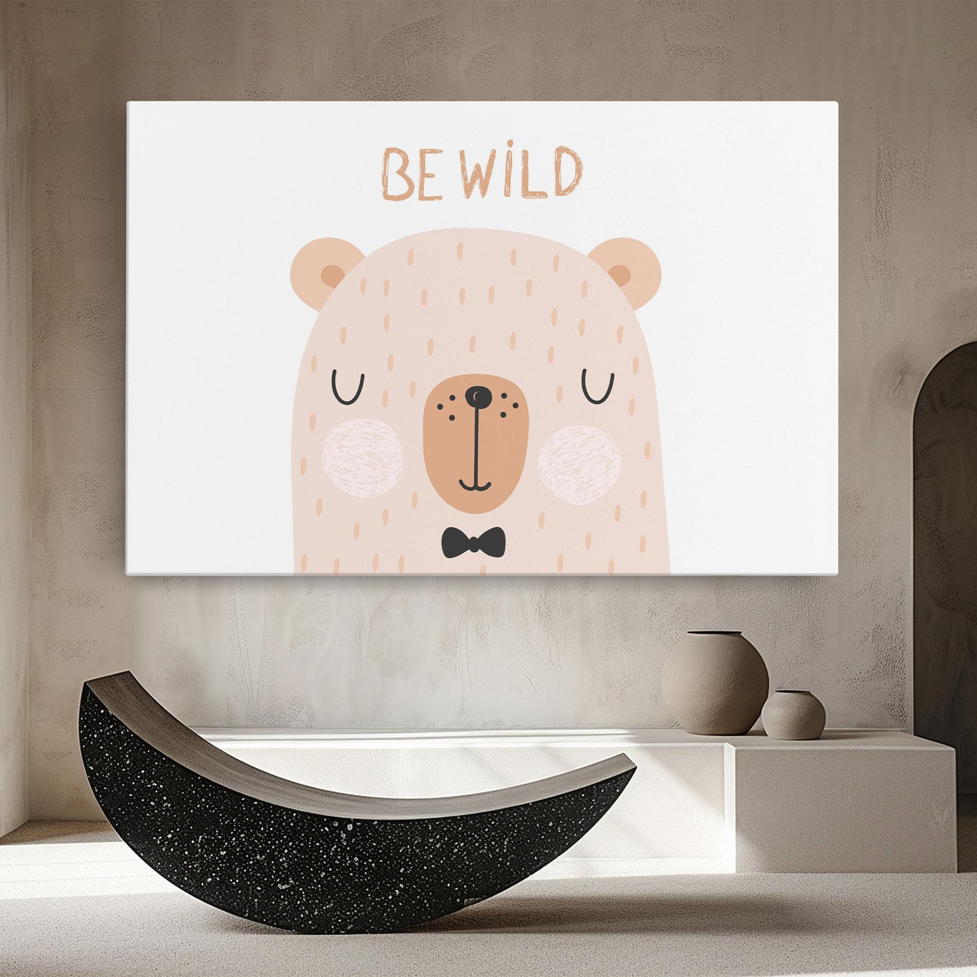 Tablou Canvas Bear Be Wild mockup 8